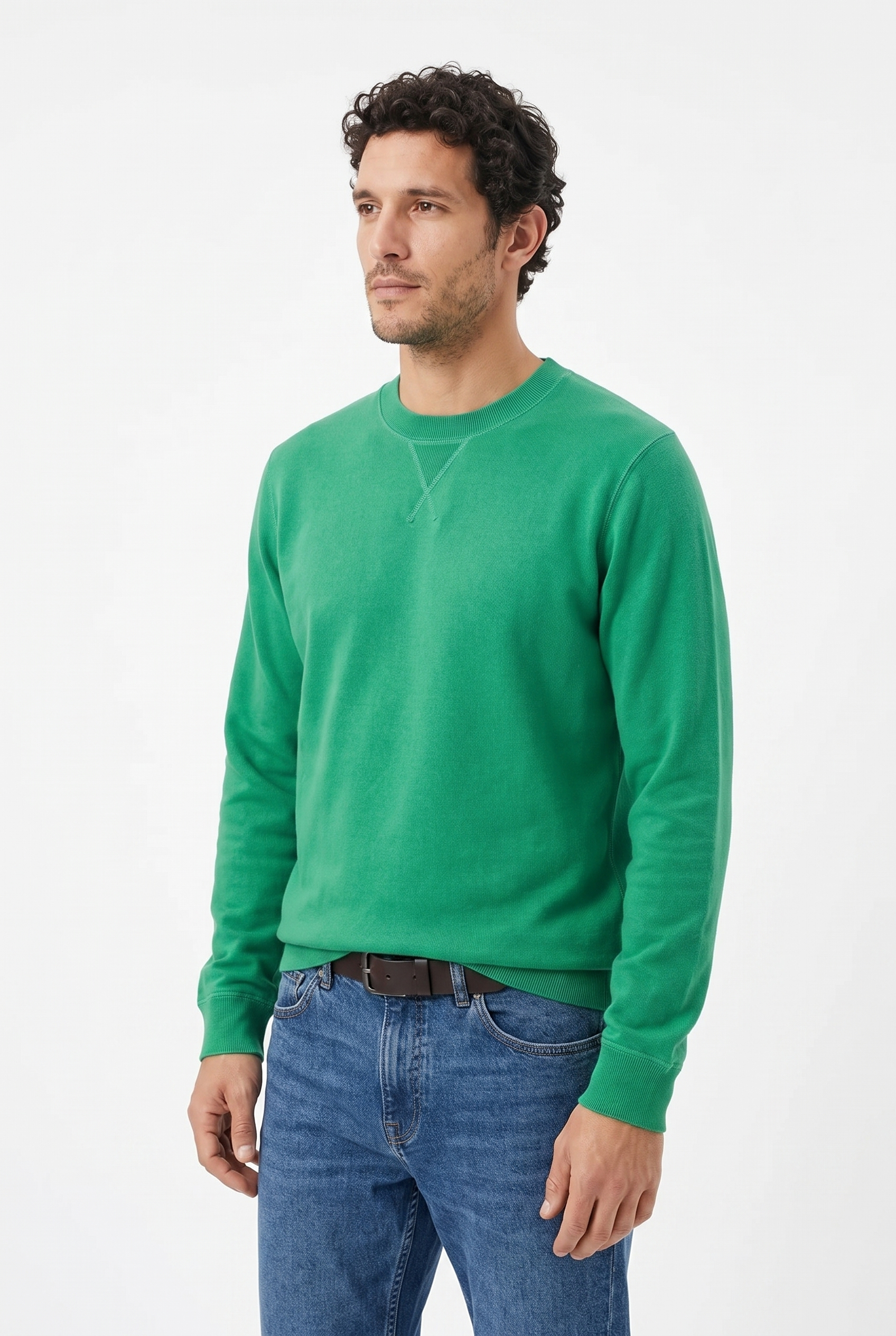 Men's Loopback Crewneck Sweatshirt | Blackstone London