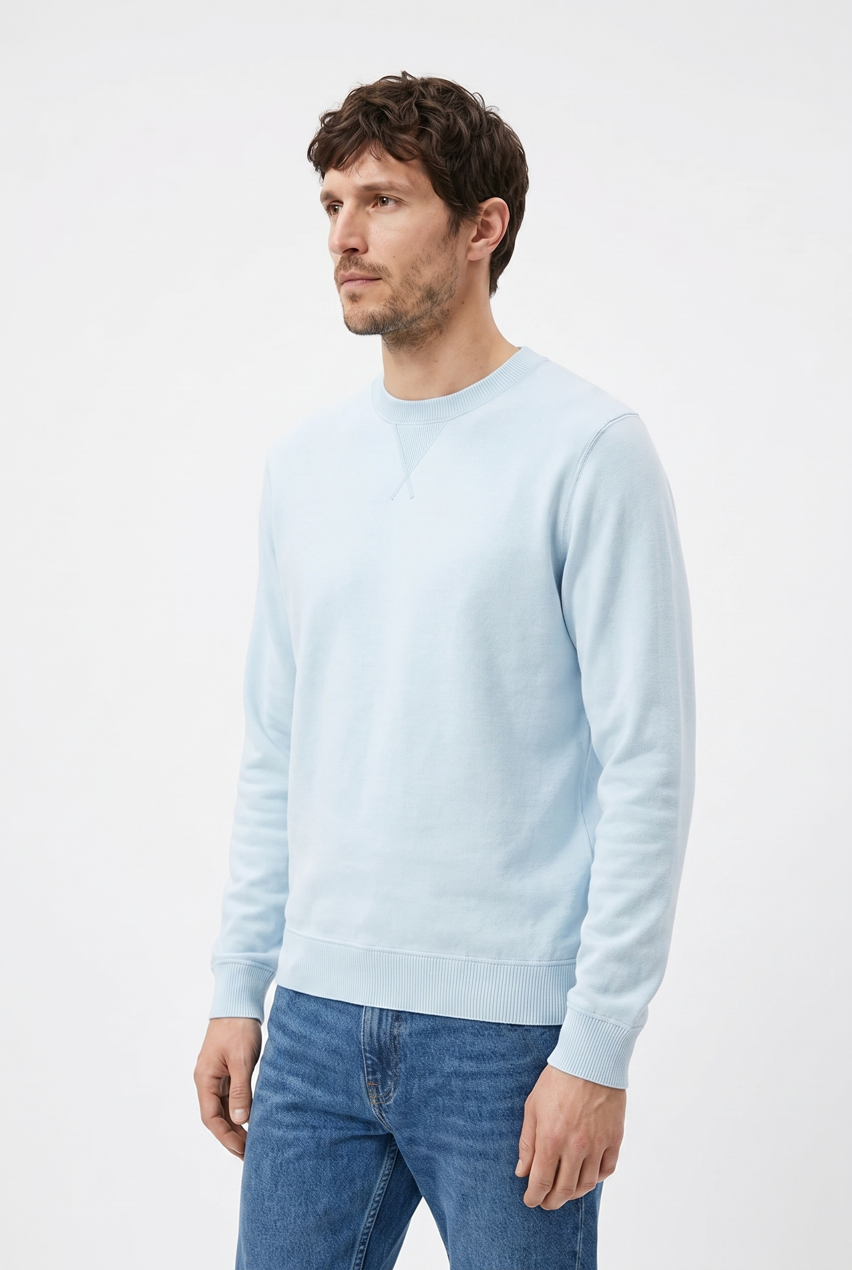 Men's Loopback Crewneck Sweatshirt | Blackstone London