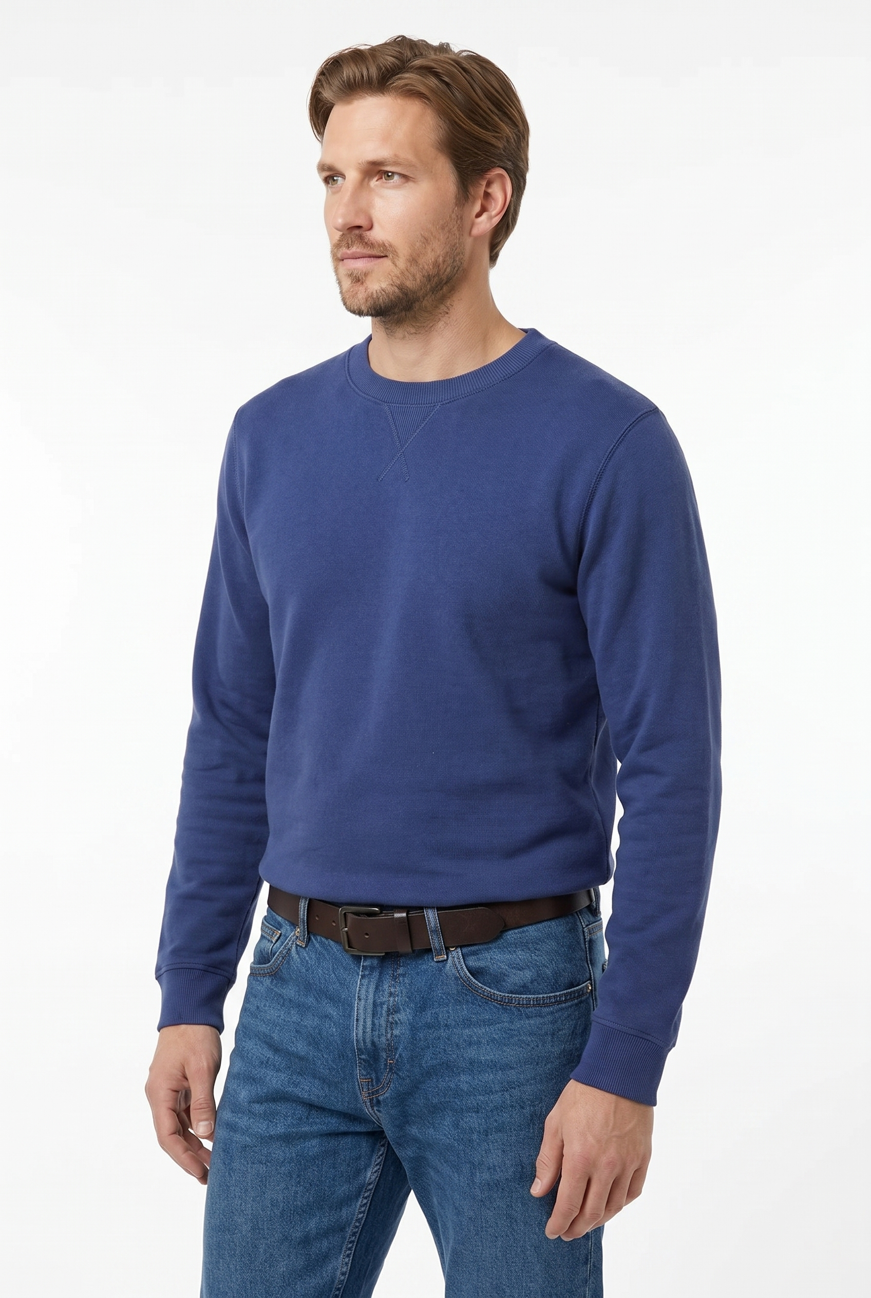 Men's Loopback Crewneck Sweatshirt | Blackstone London