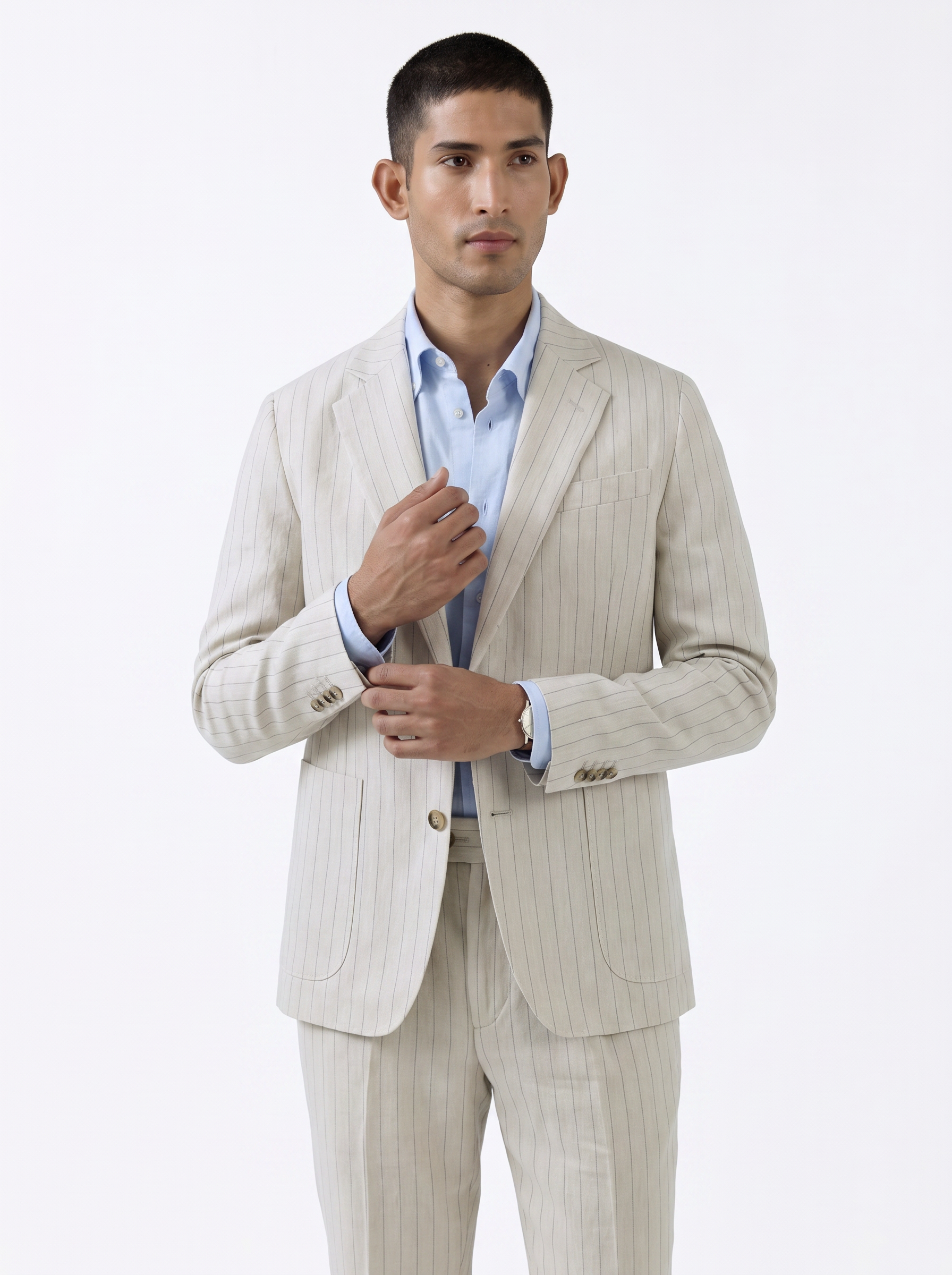 Men's Linen Tailored Blazer | Blackstone London