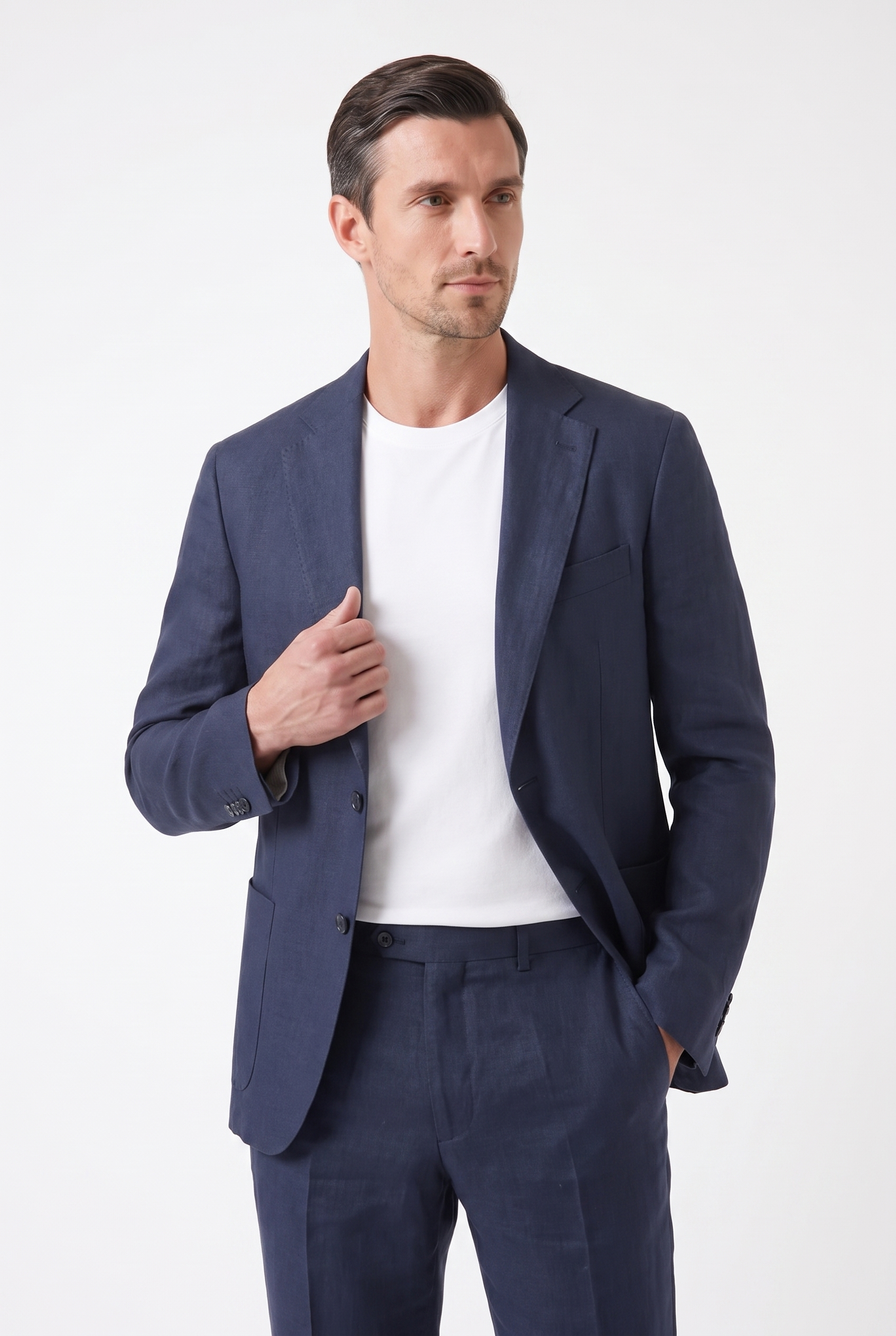 Men's Linen Tailored Blazer | Blackstone London