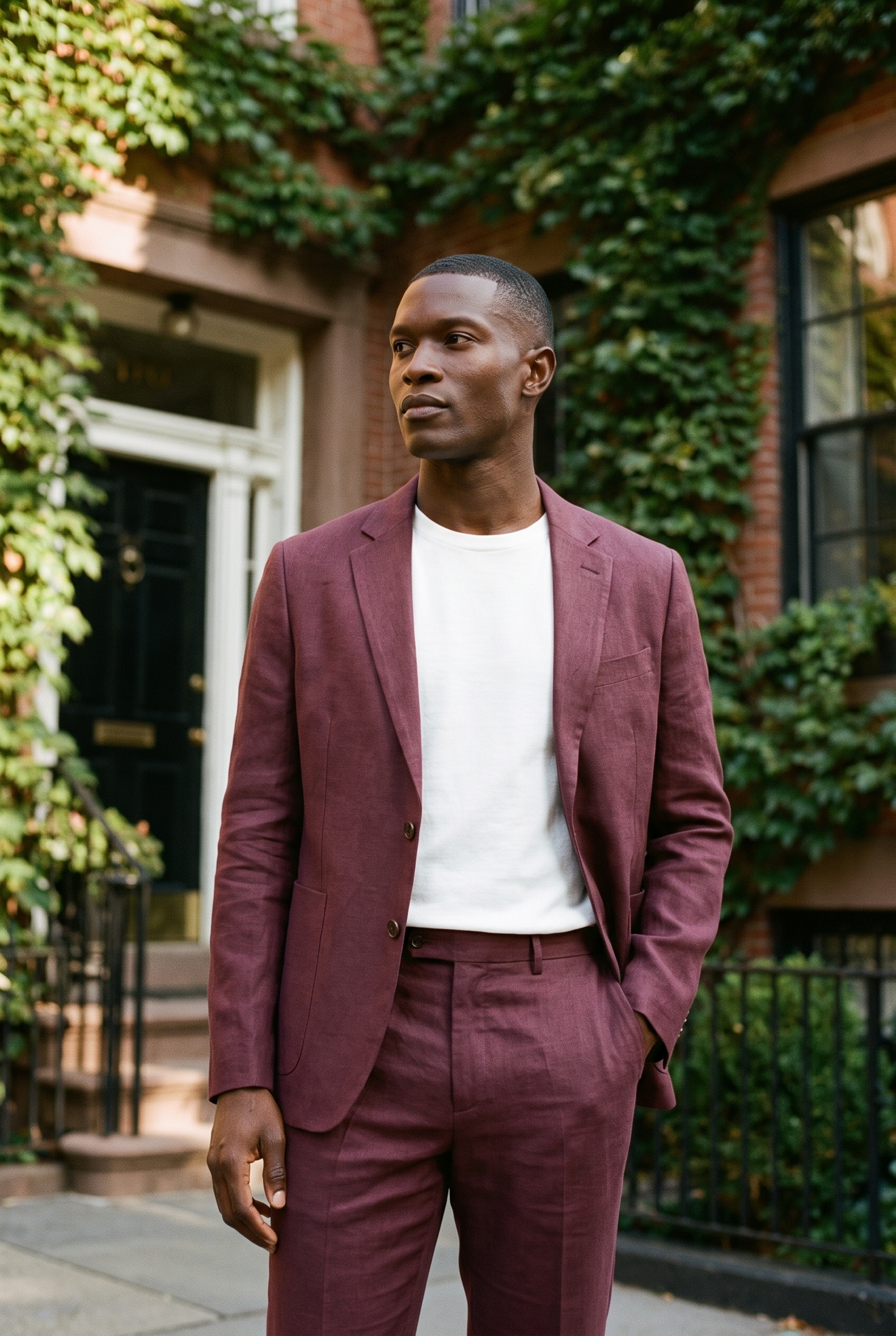 Men's Linen Tailored Blazer | Blackstone London