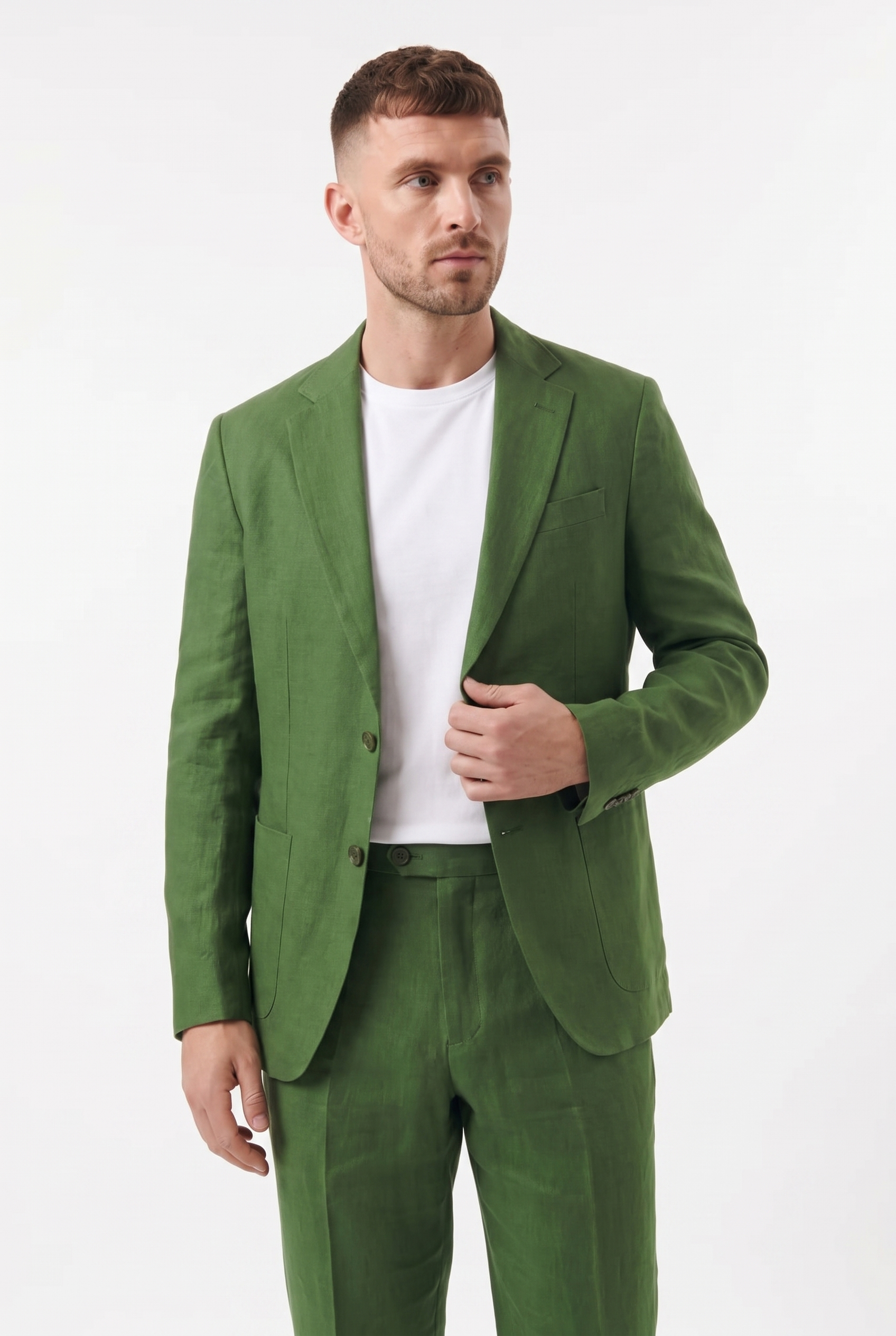 Men's Linen Tailored Blazer | Blackstone London