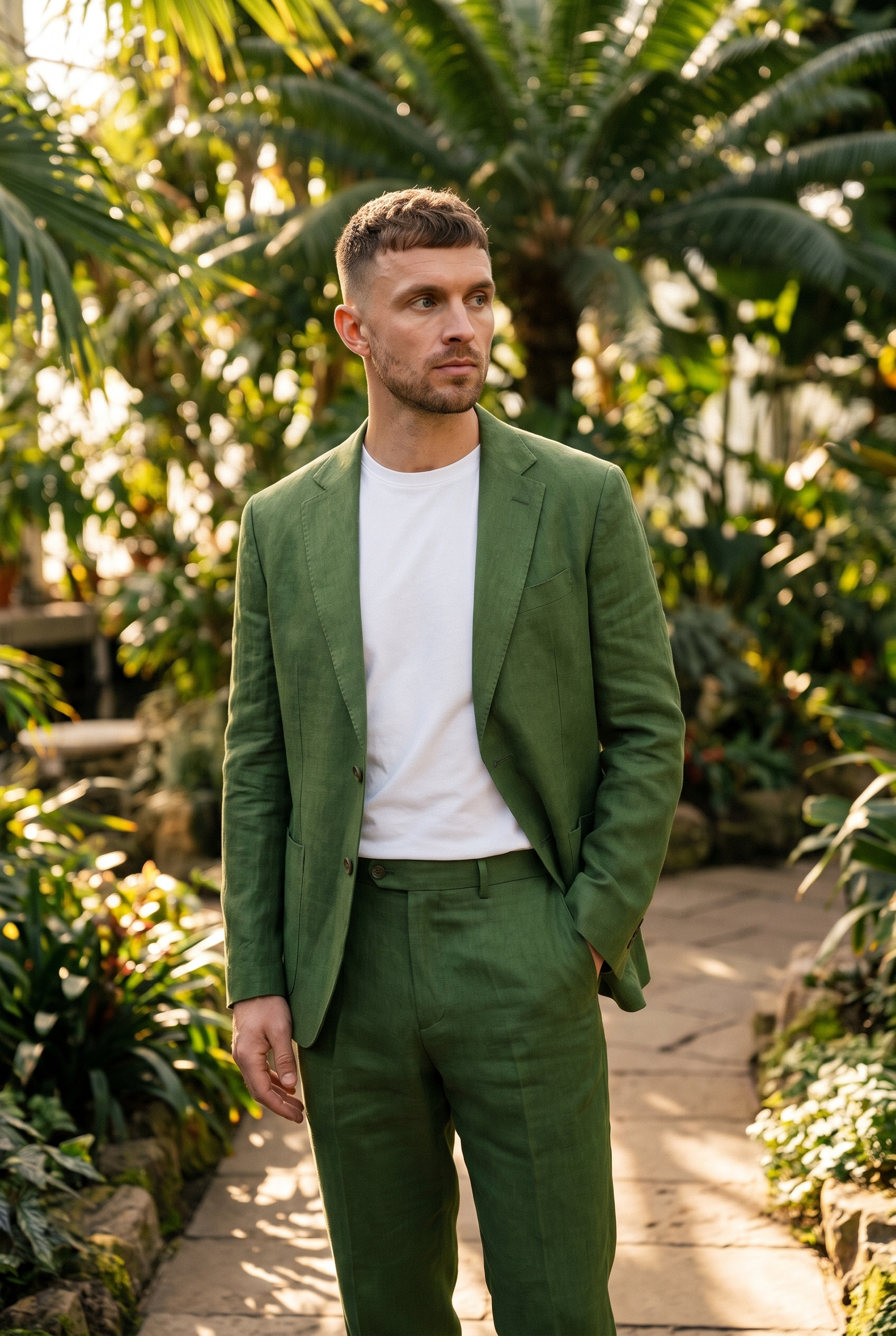 Men's Linen Tailored Blazer | Blackstone London