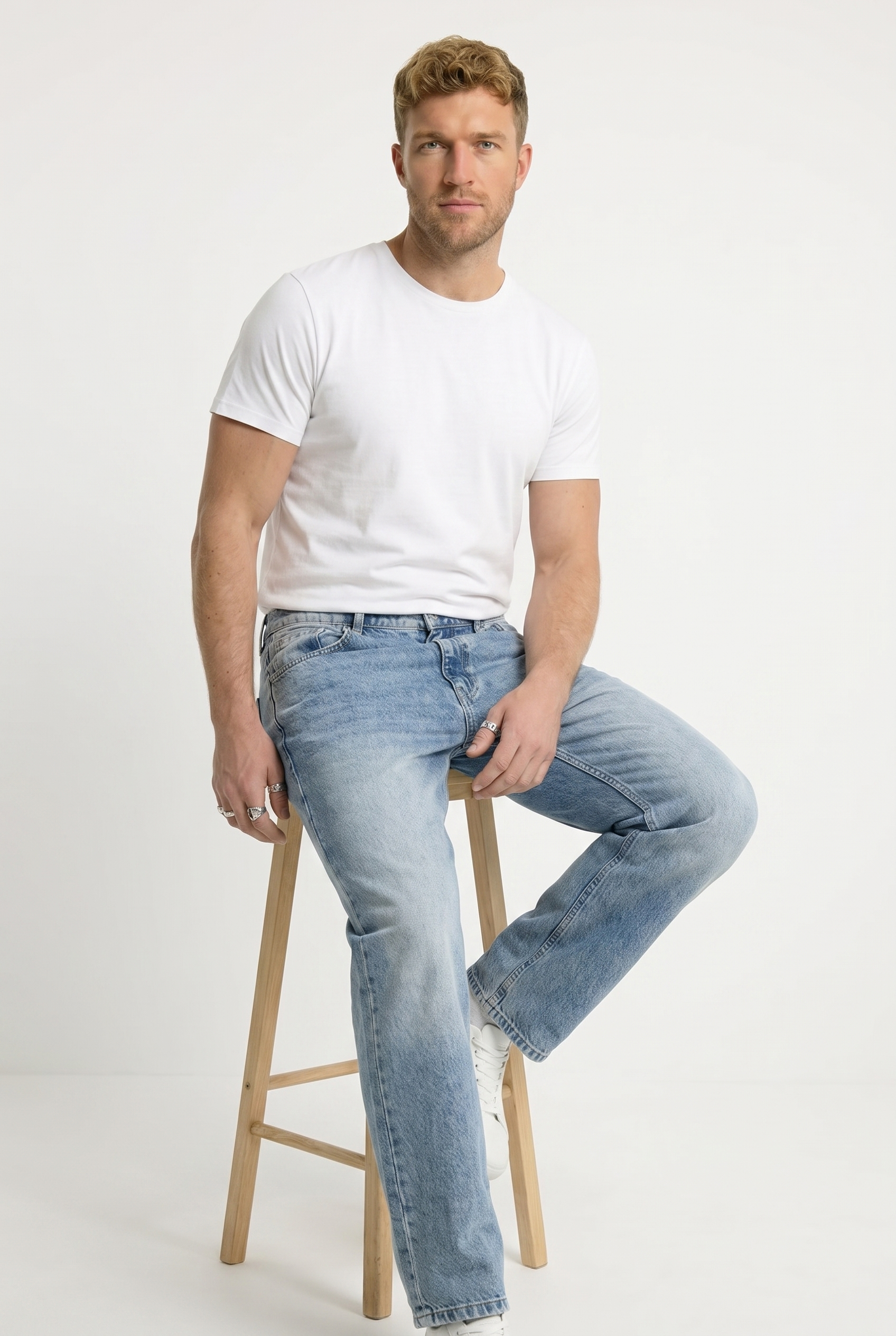 Men's Straight Fit Jeans | Blackstone London