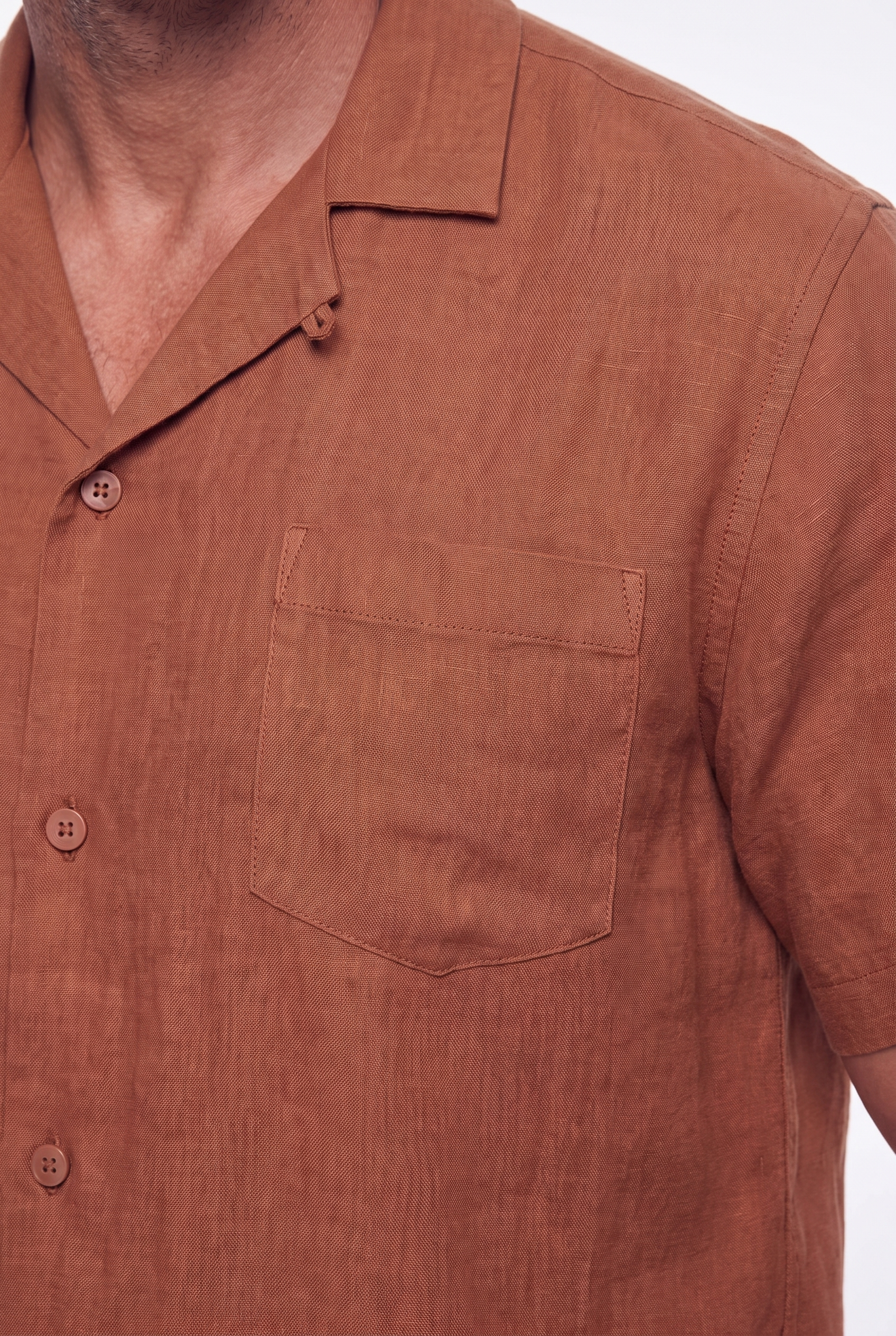 Men's Linen Cuban Collar Shirt | Blackstone London