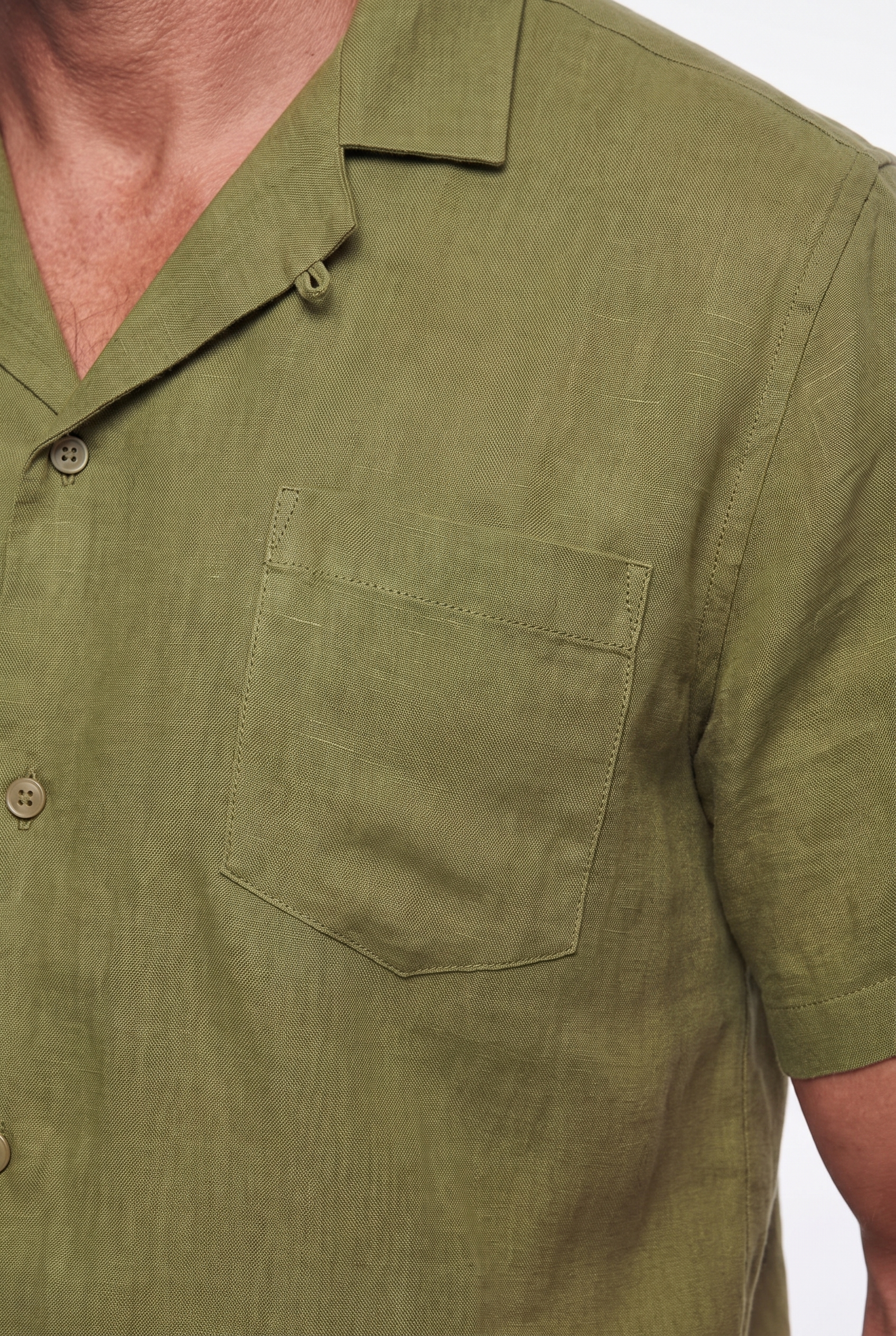 Men's Linen Cuban Collar Shirt | Blackstone London