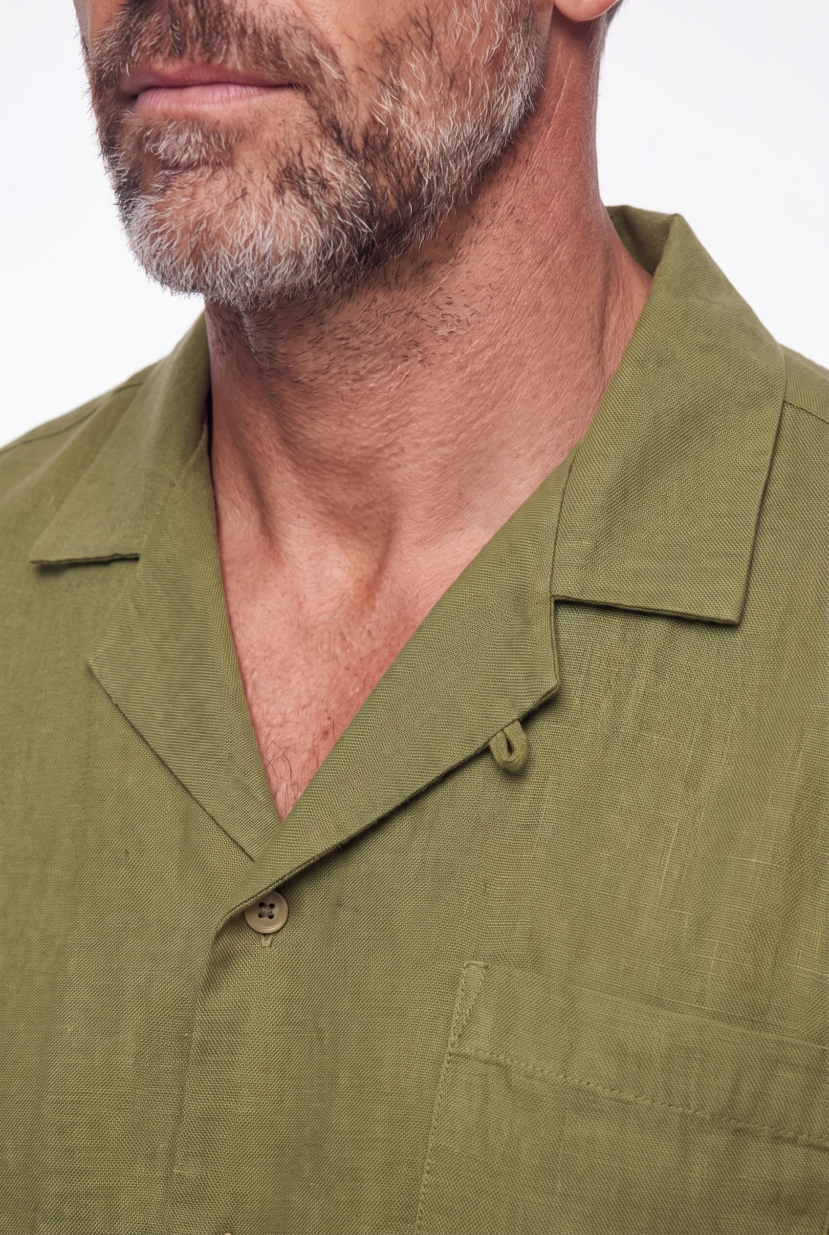 Men's Linen Cuban Collar Shirt | Blackstone London