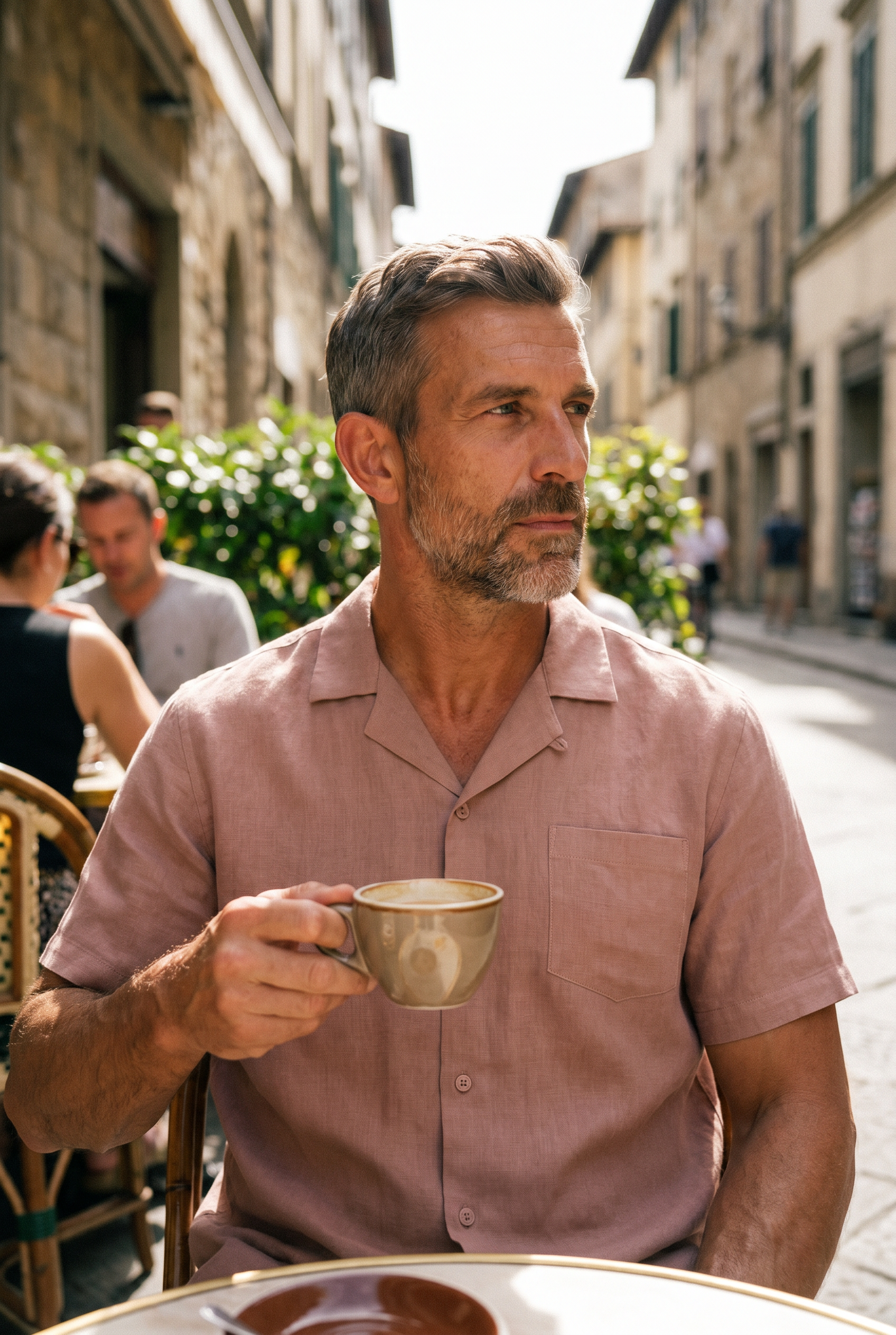 Men's Linen Cuban Collar Shirt | Blackstone London