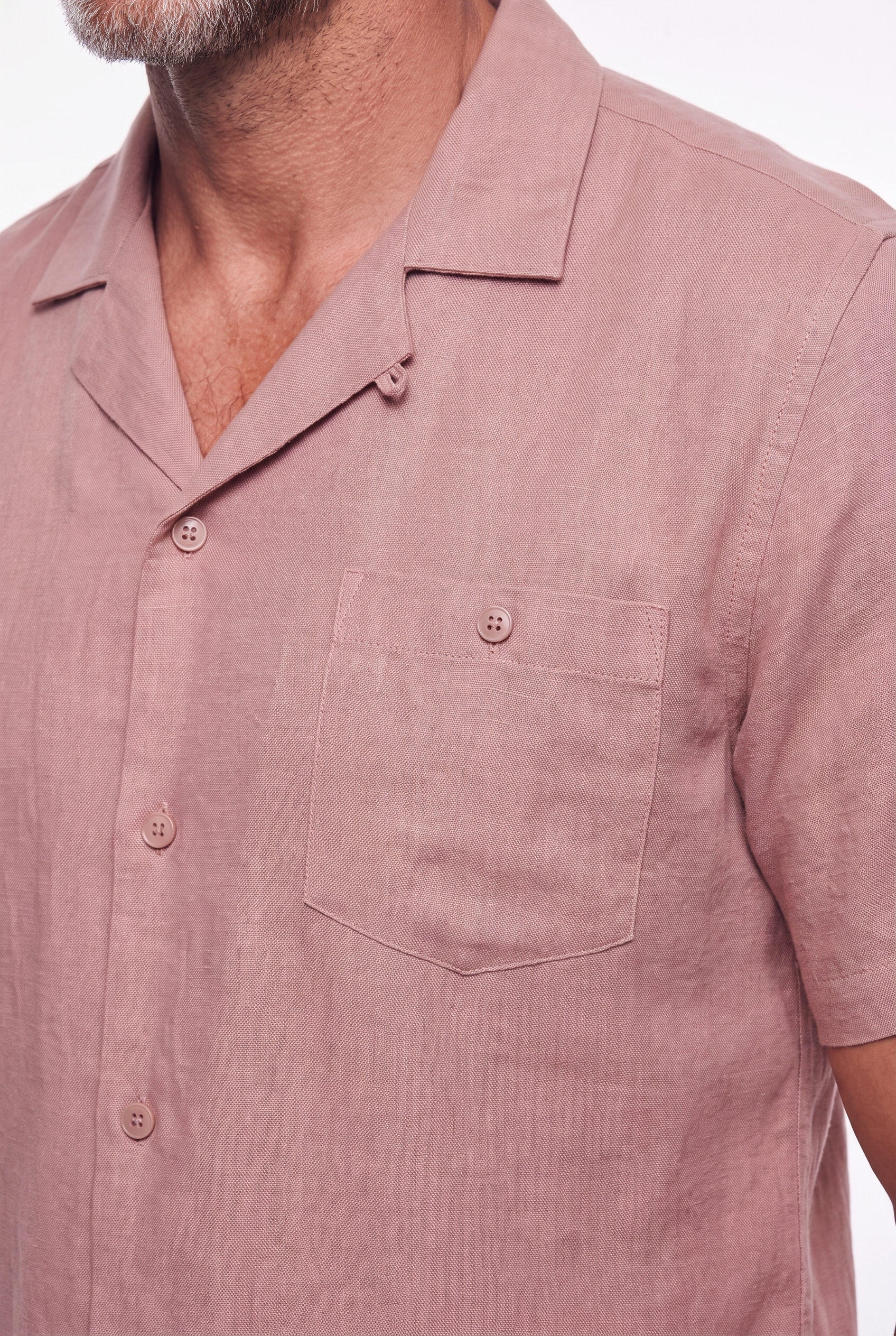 Men's Linen Cuban Collar Shirt | Blackstone London