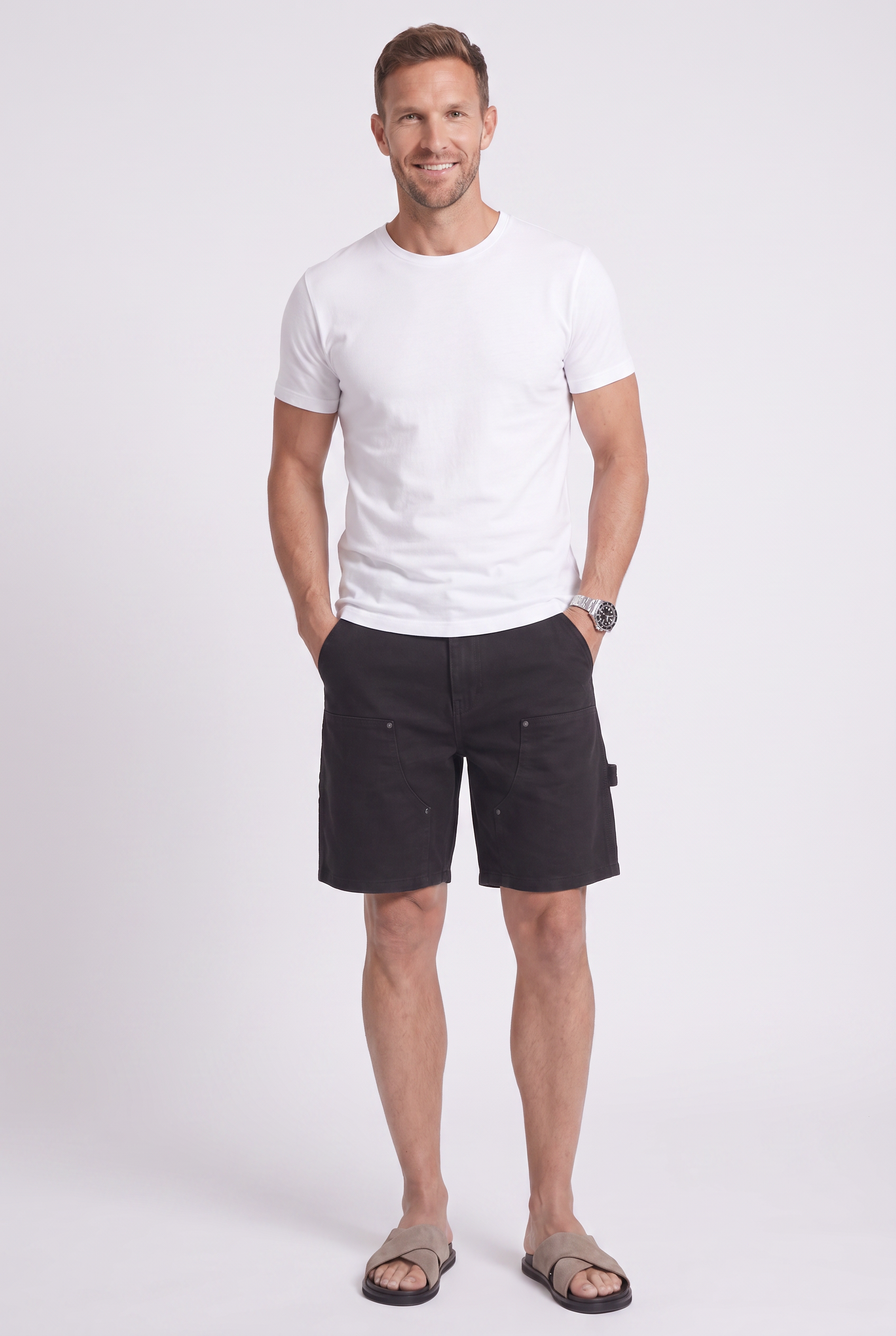 Men's Carpenter Denim Shorts | Blackstone London