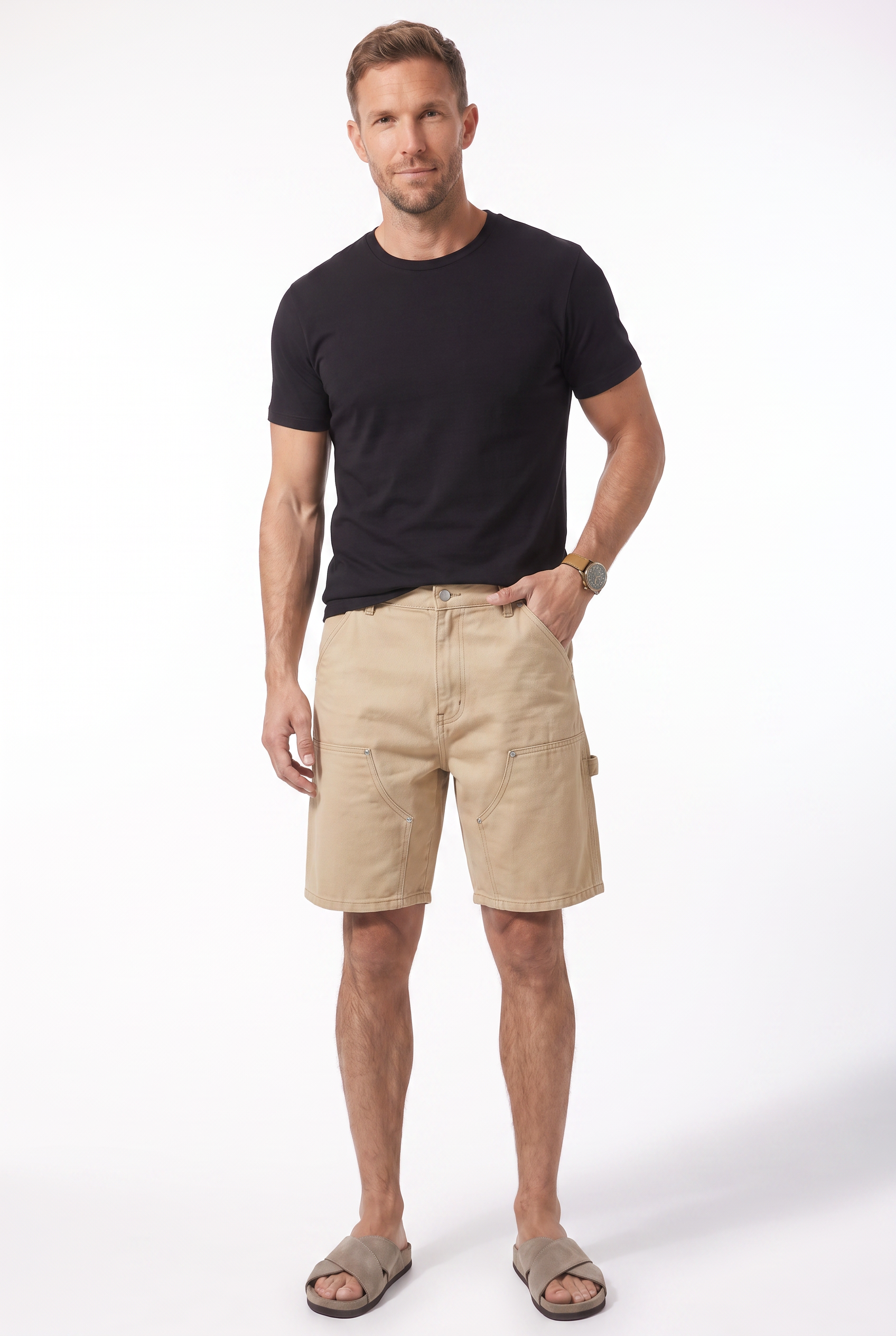 Men's Carpenter Denim Shorts | Blackstone London