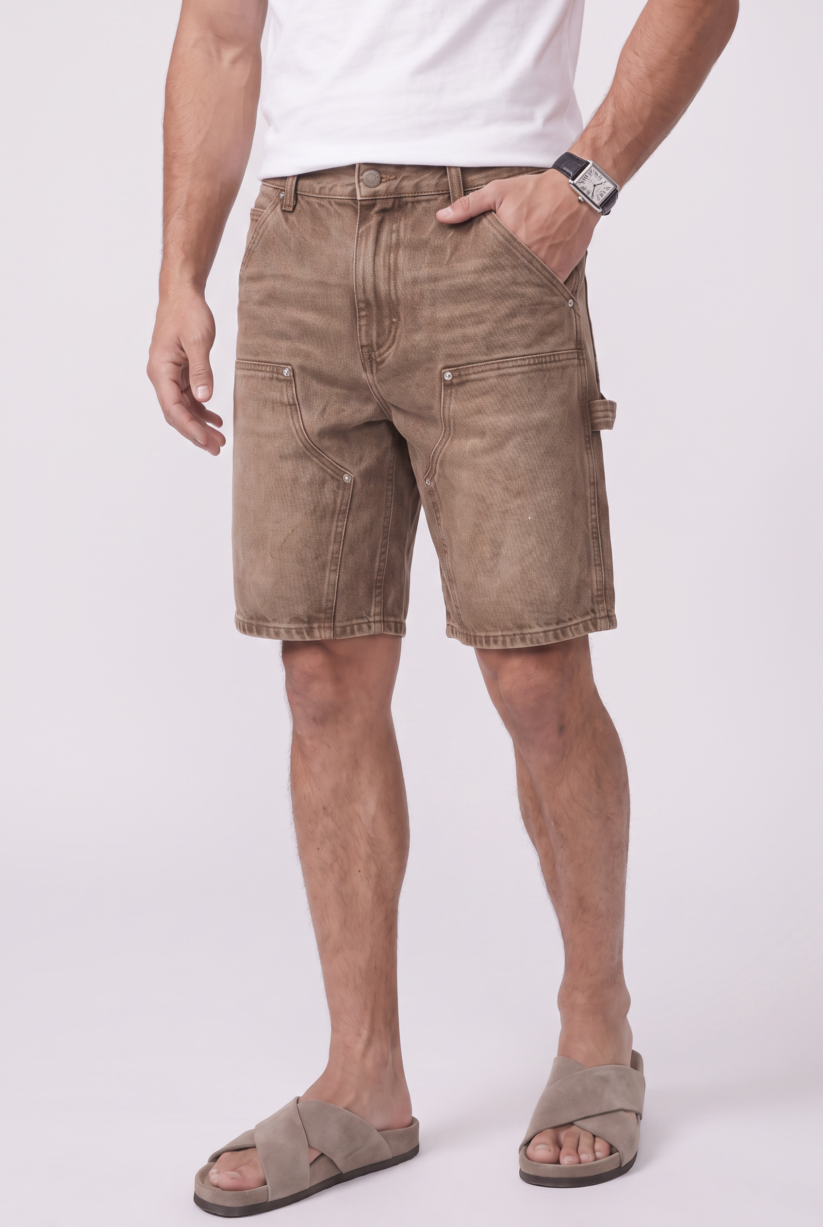 Men's Carpenter Denim Shorts | Blackstone London
