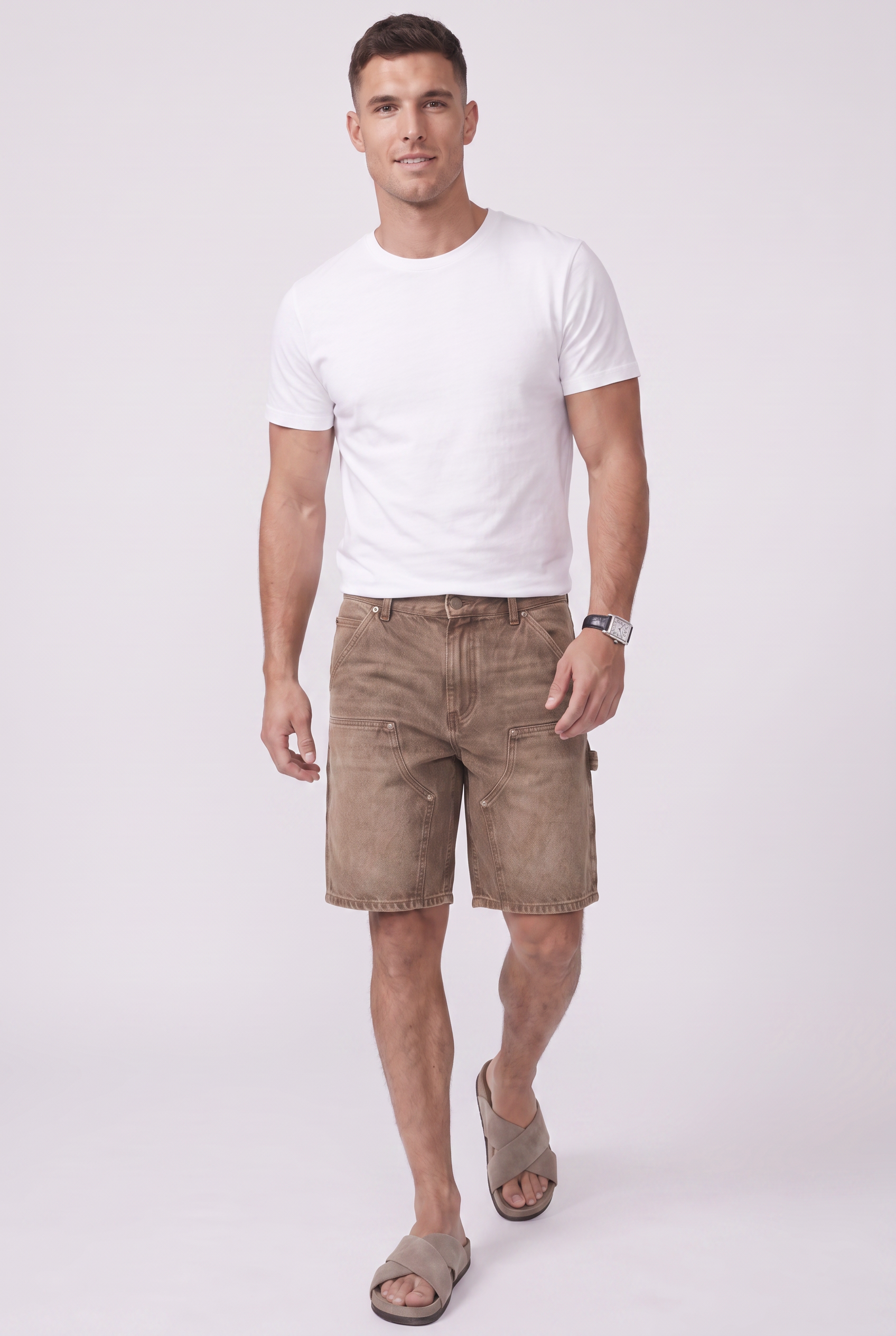 Men's Carpenter Denim Shorts | Blackstone London
