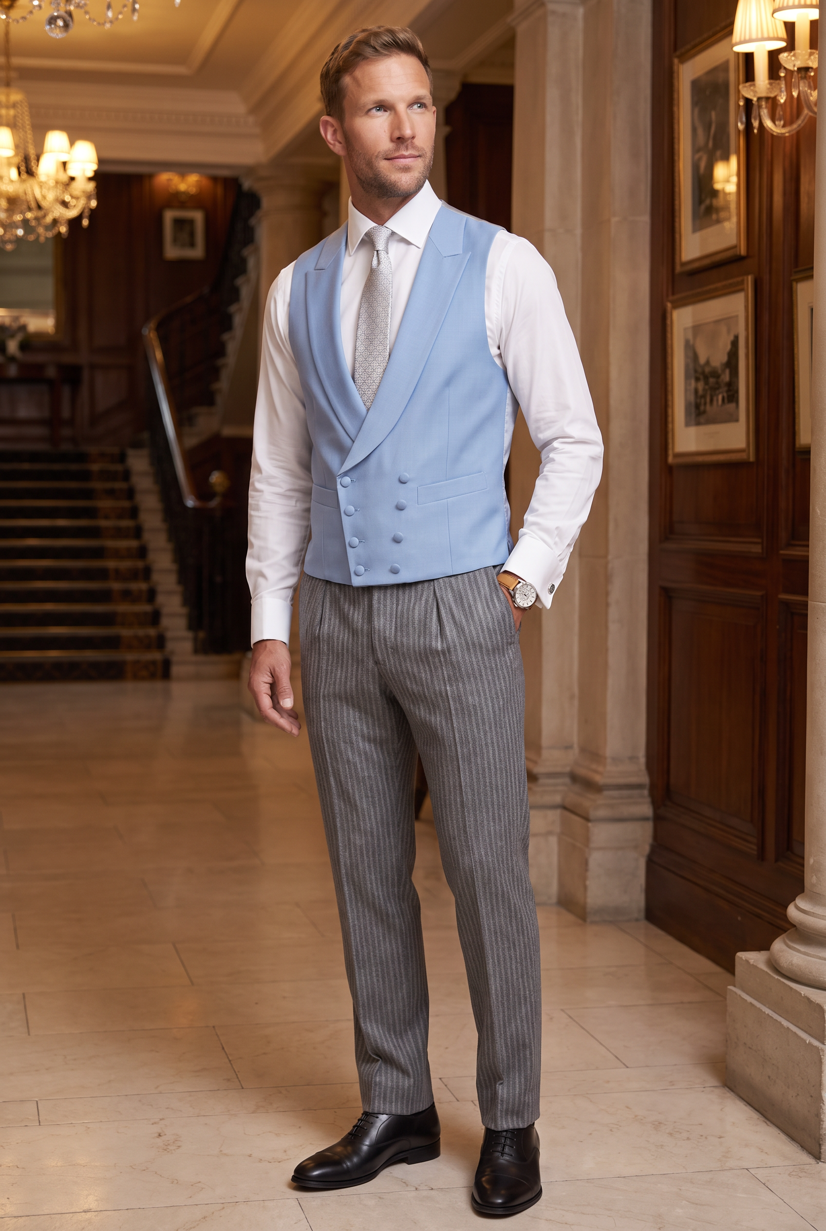 Men's Single Breasted Morning Waistcoat | Blackstone London