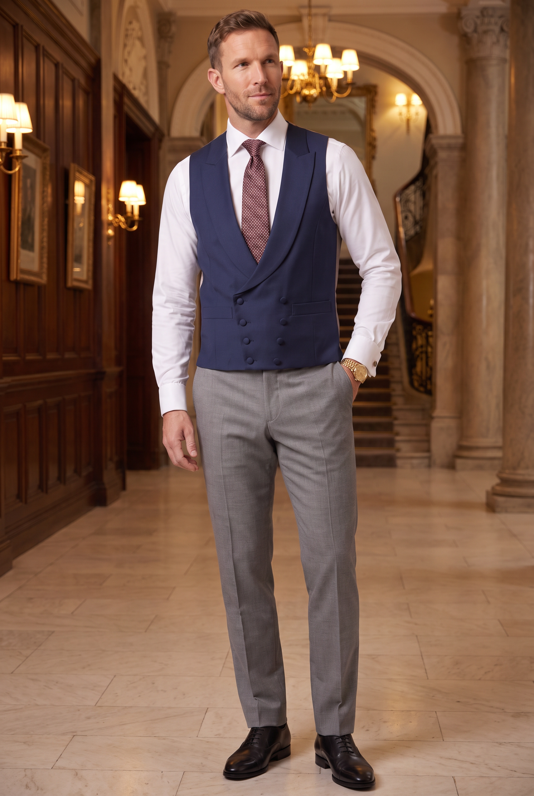 Men's Single Breasted Morning Waistcoat | Blackstone London