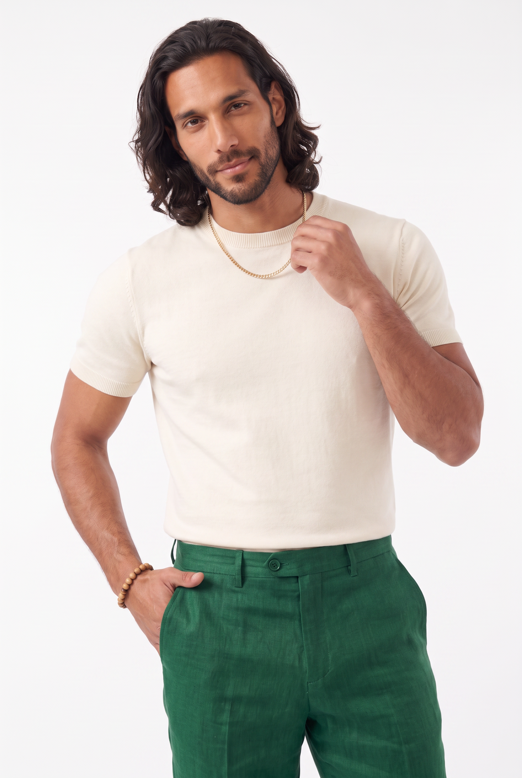 Men's Linen Tailored Trousers | Blackstone London