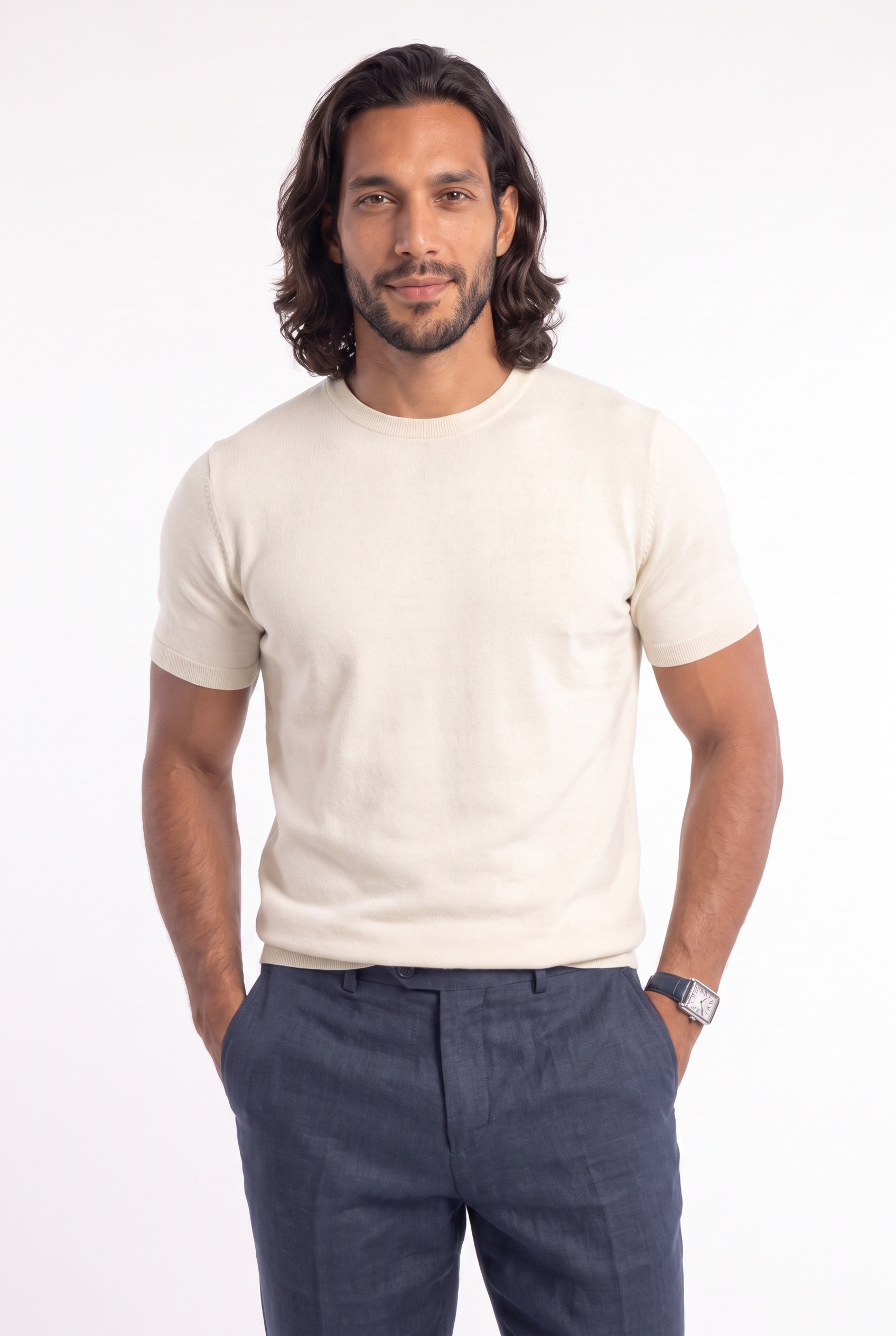 Men's Linen Tailored Trousers | Blackstone London