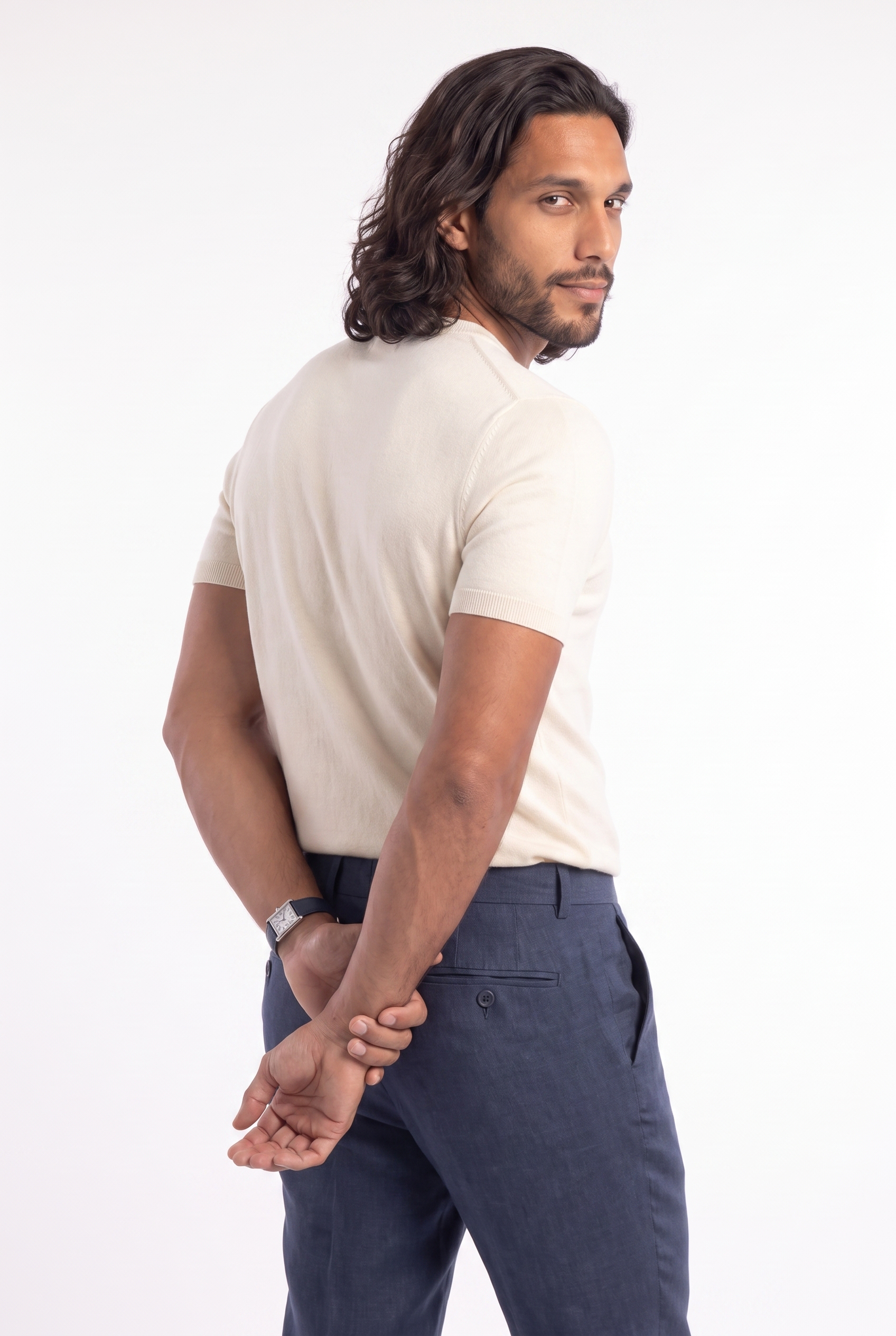 Men's Linen Tailored Trousers | Blackstone London