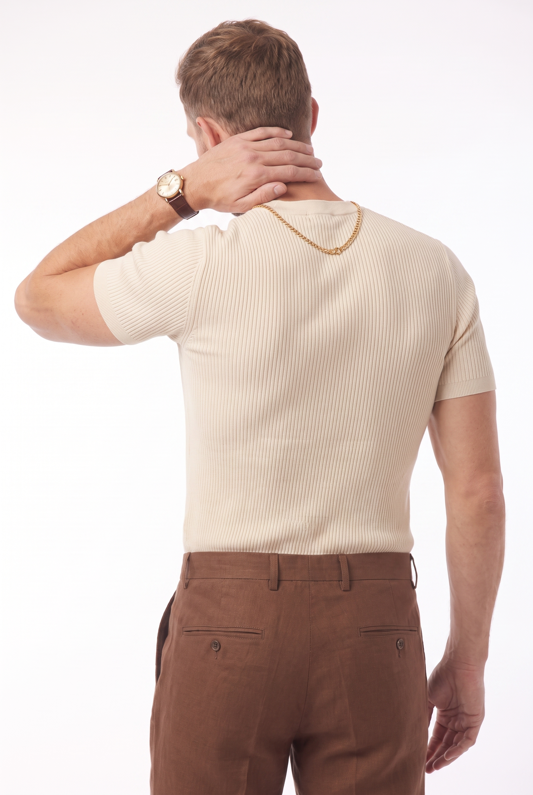 Men's Linen Tailored Trousers | Blackstone London
