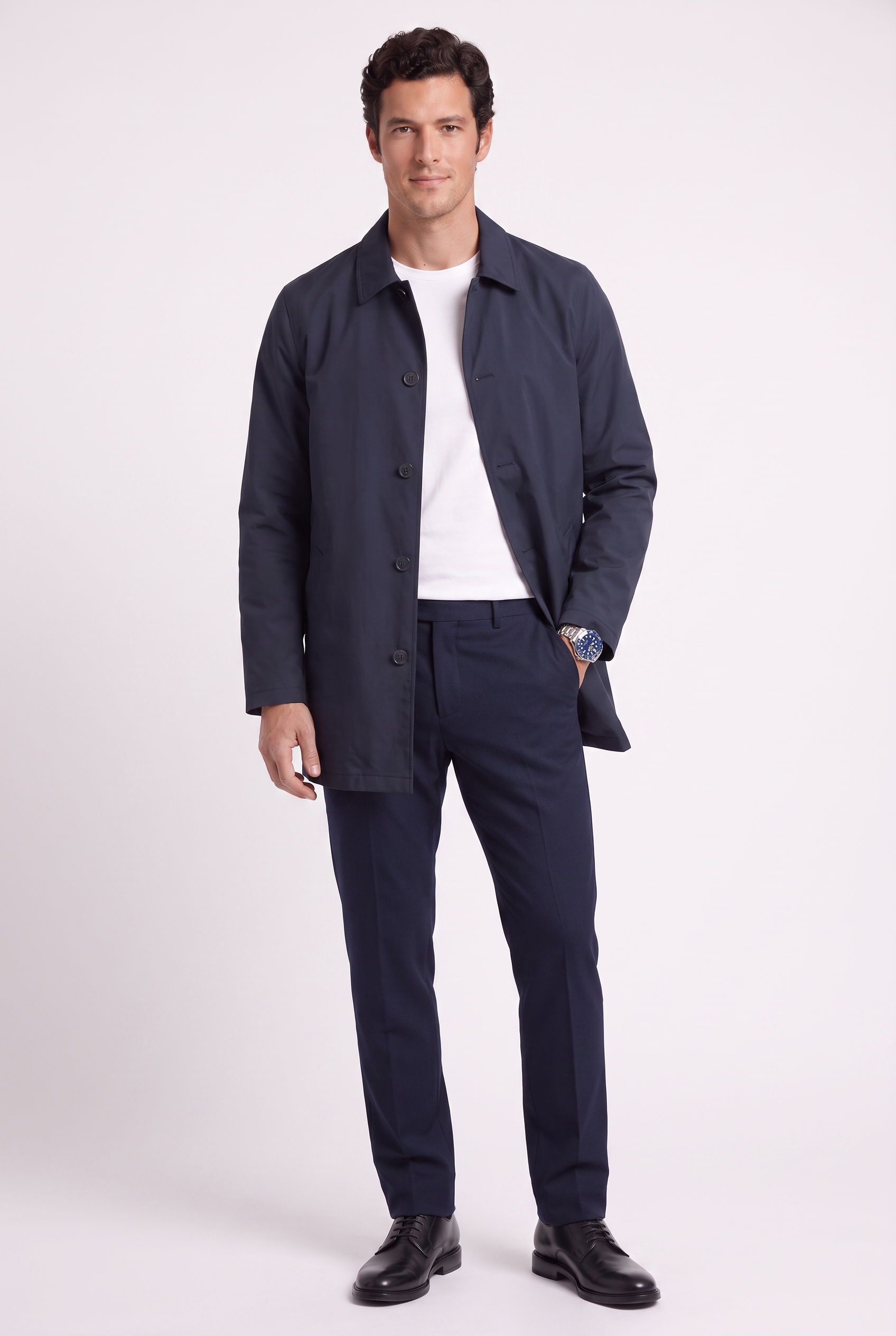 Men's Sherlock Short Trench Coat | Blackstone London