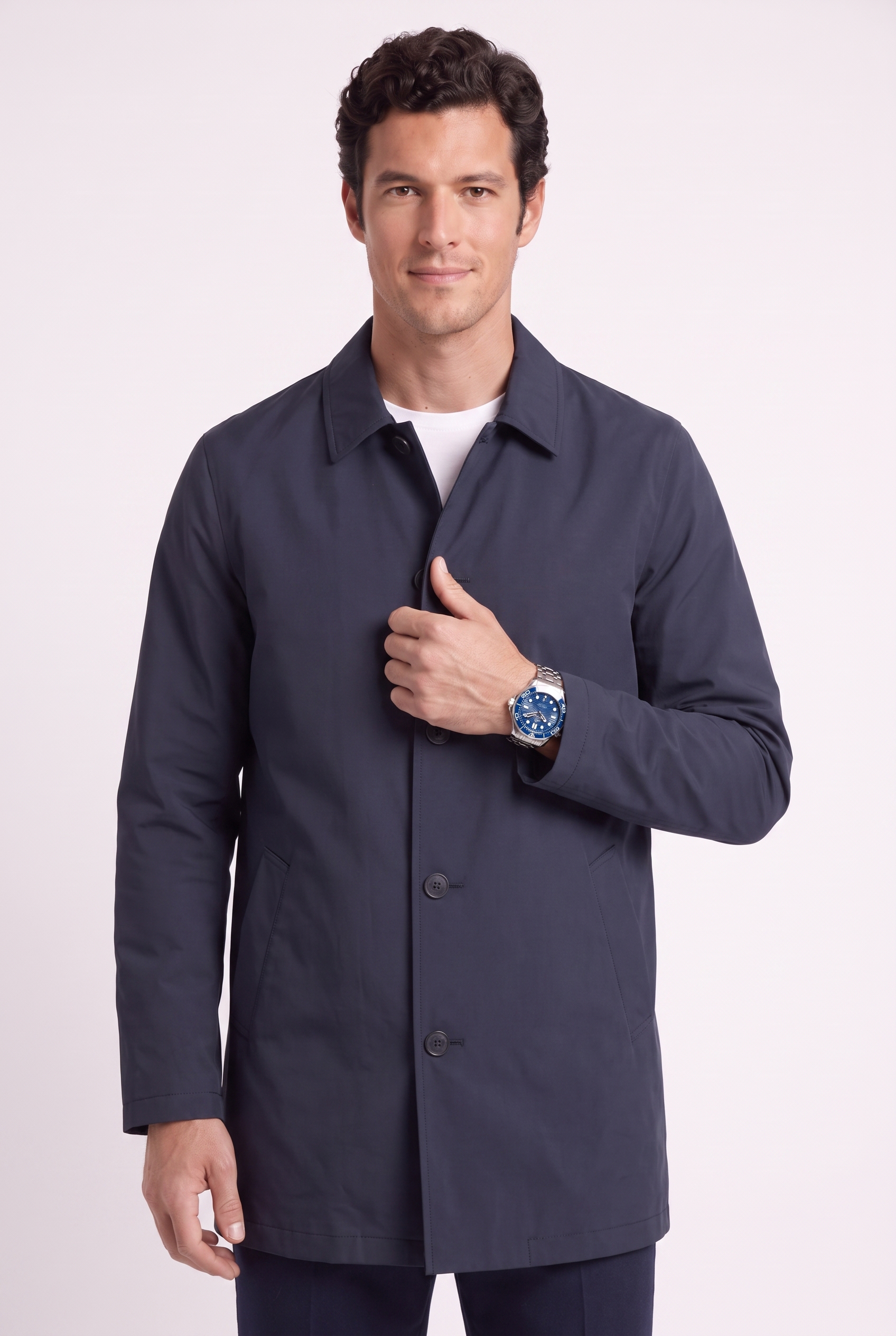 Men's Sherlock Short Trench Coat | Blackstone London