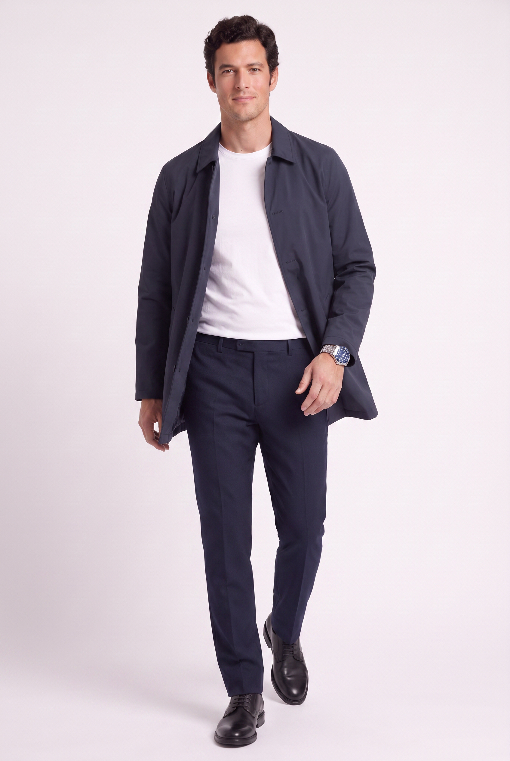 Men's Sherlock Short Trench Coat | Blackstone London