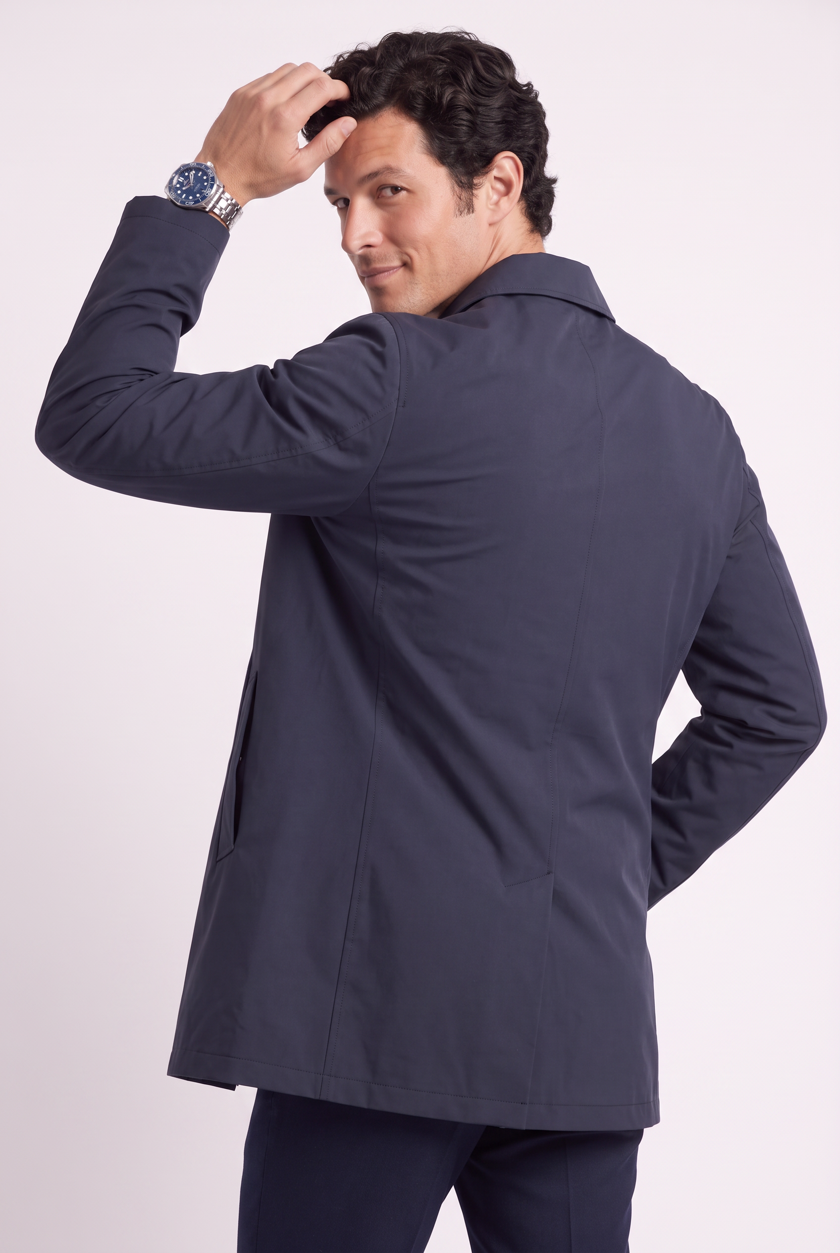 Men's Sherlock Short Trench Coat | Blackstone London