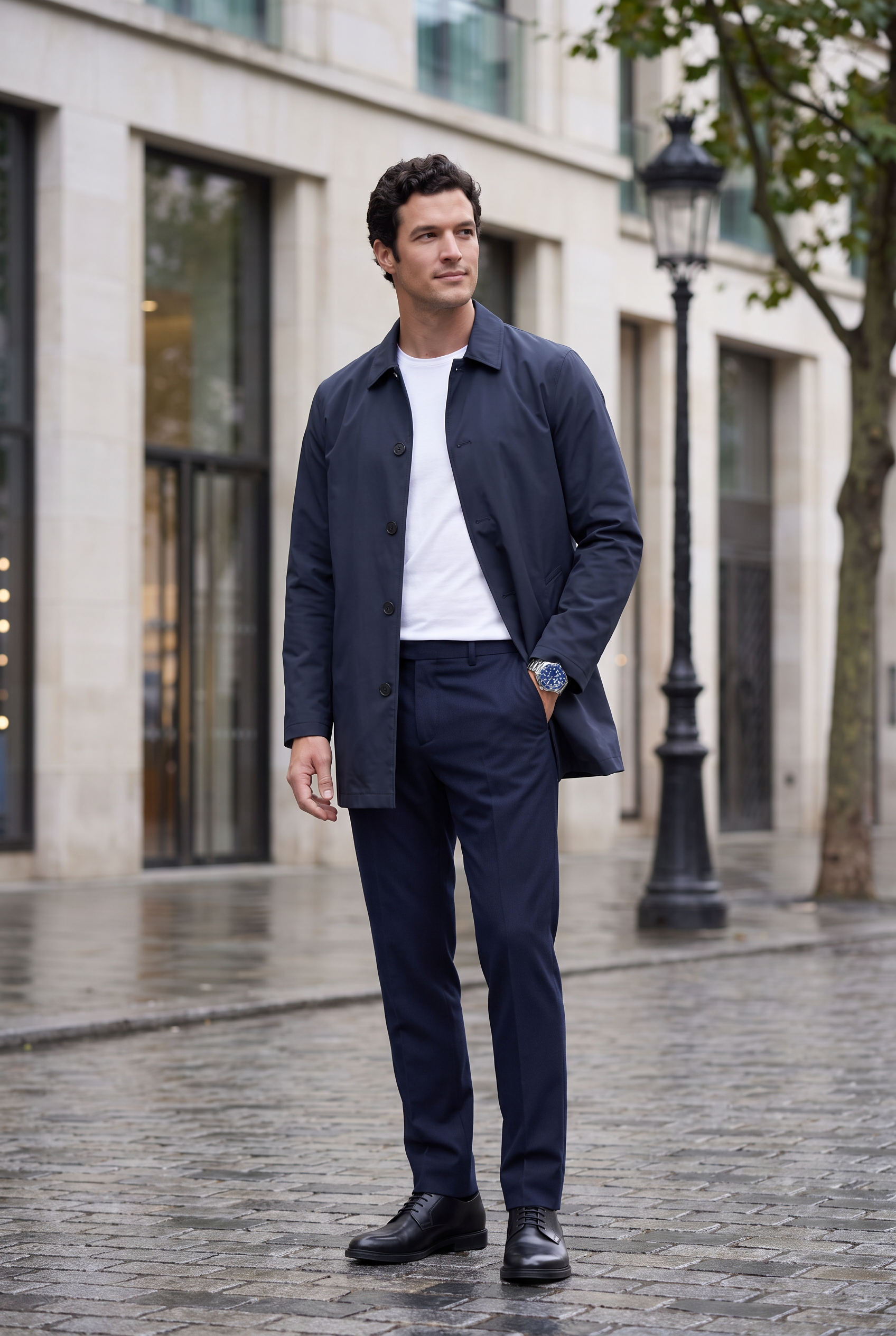 Men's Sherlock Short Trench Coat | Blackstone London
