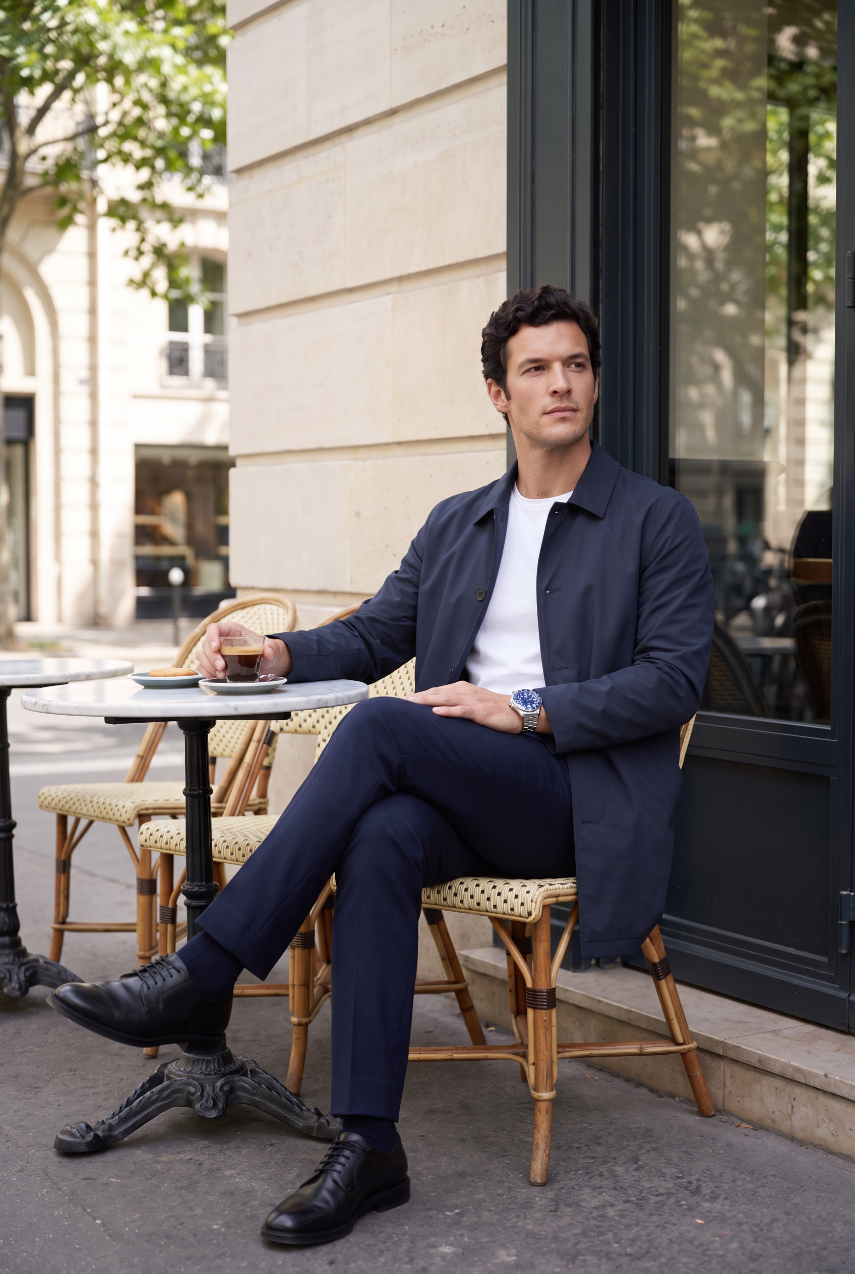Men's Sherlock Short Trench Coat | Blackstone London