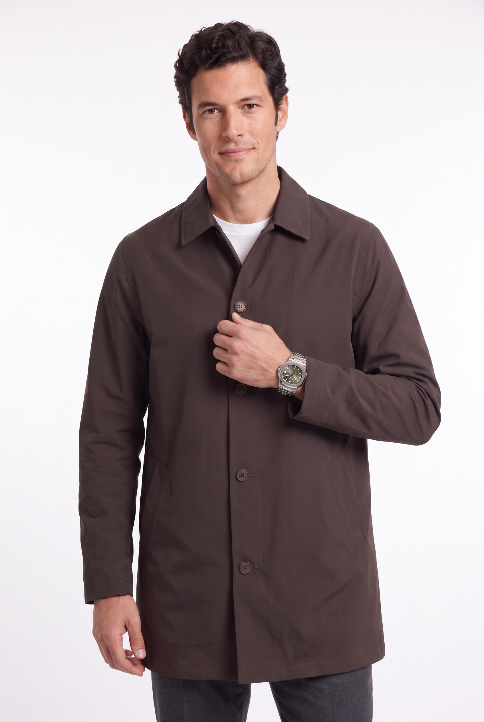 Men's Sherlock Short Trench Coat | Blackstone London