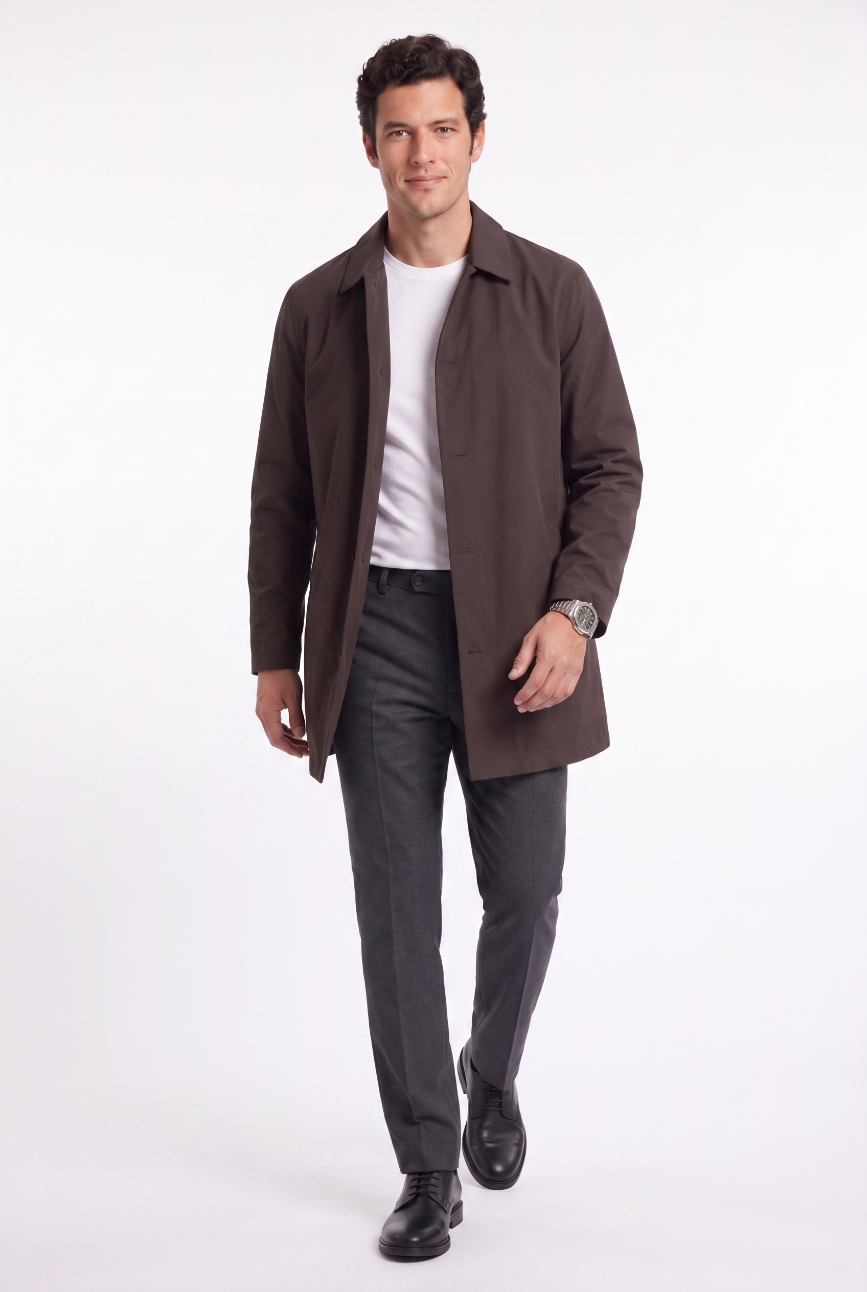 Men's Sherlock Short Trench Coat | Blackstone London