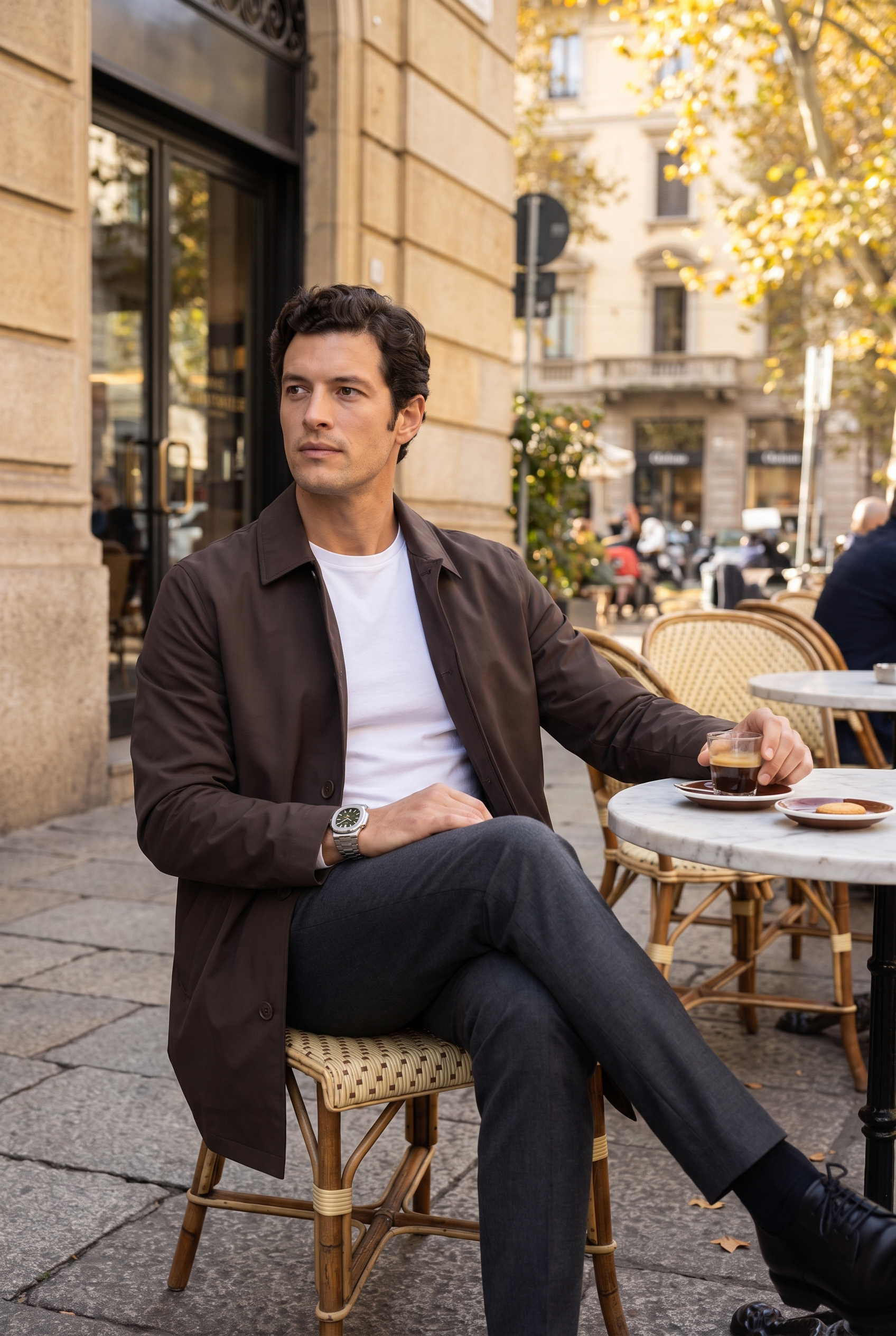 Men's Sherlock Short Trench Coat | Blackstone London