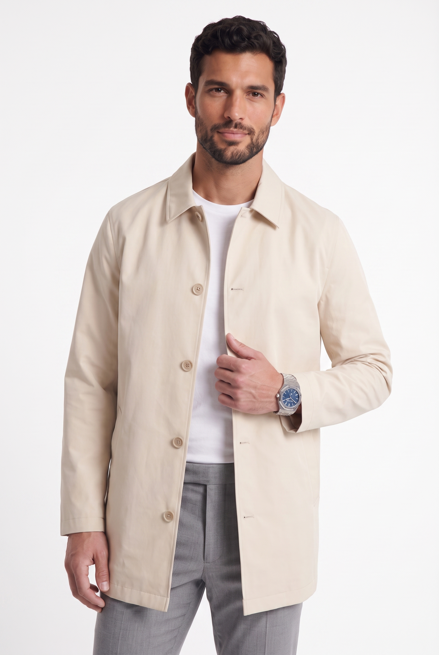 Men's Sherlock Short Trench Coat | Blackstone London