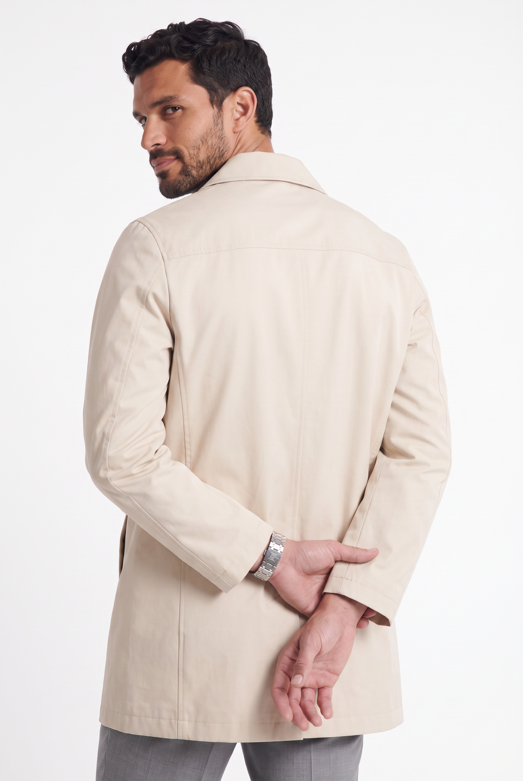 Men's Sherlock Short Trench Coat | Blackstone London
