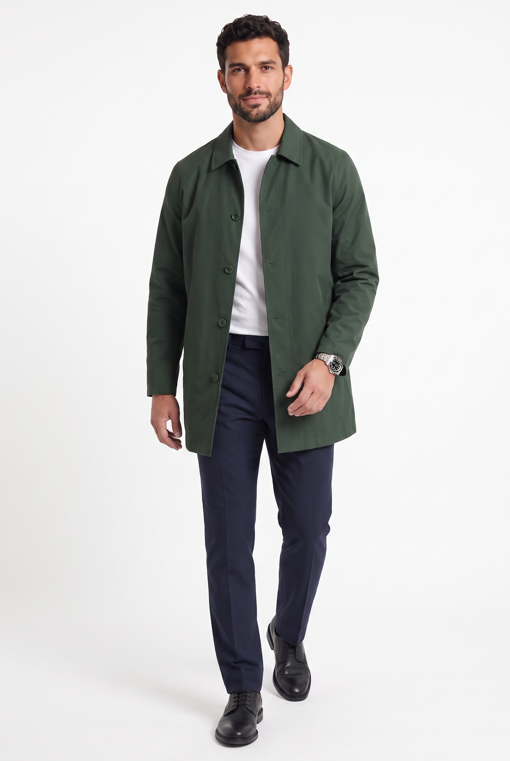 Men's Sherlock Short Trench Coat | Blackstone London