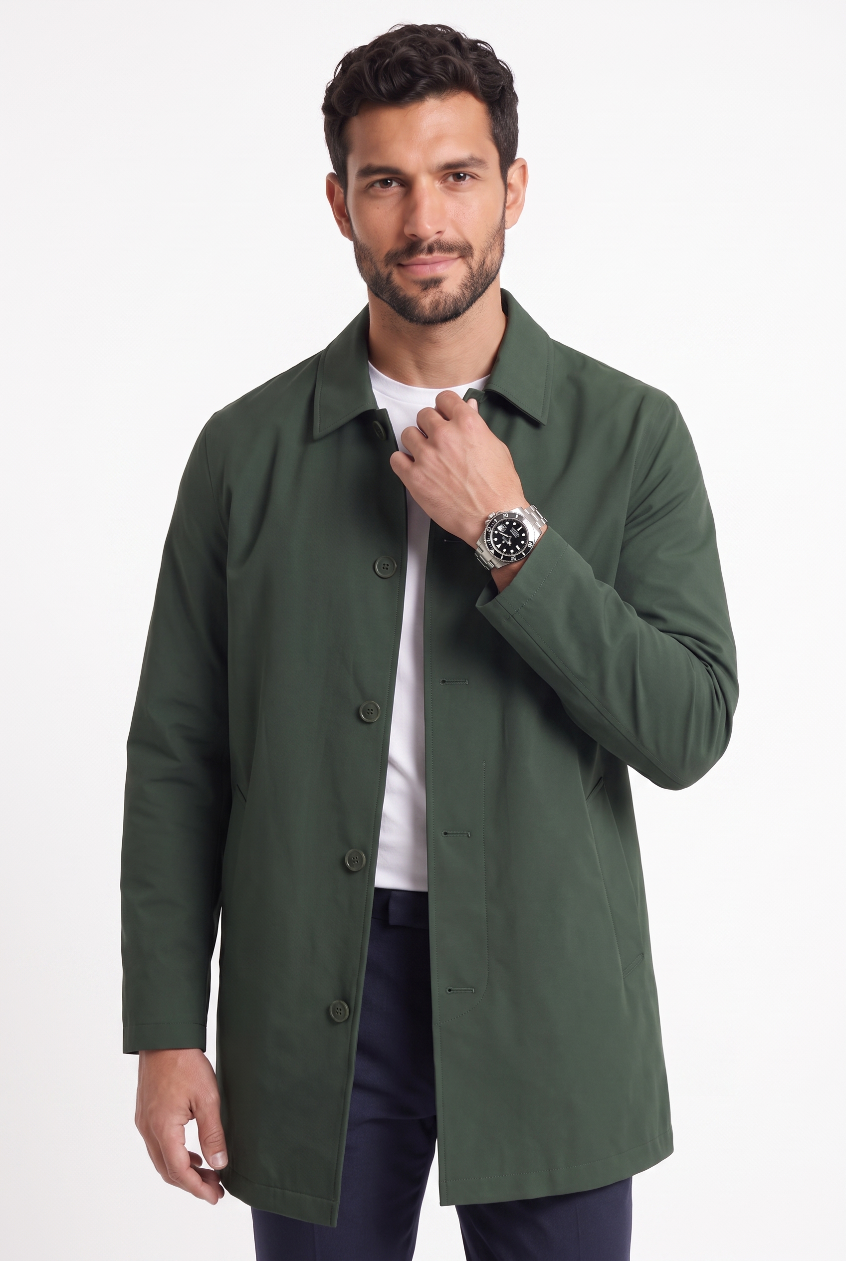 Men's Sherlock Short Trench Coat | Blackstone London