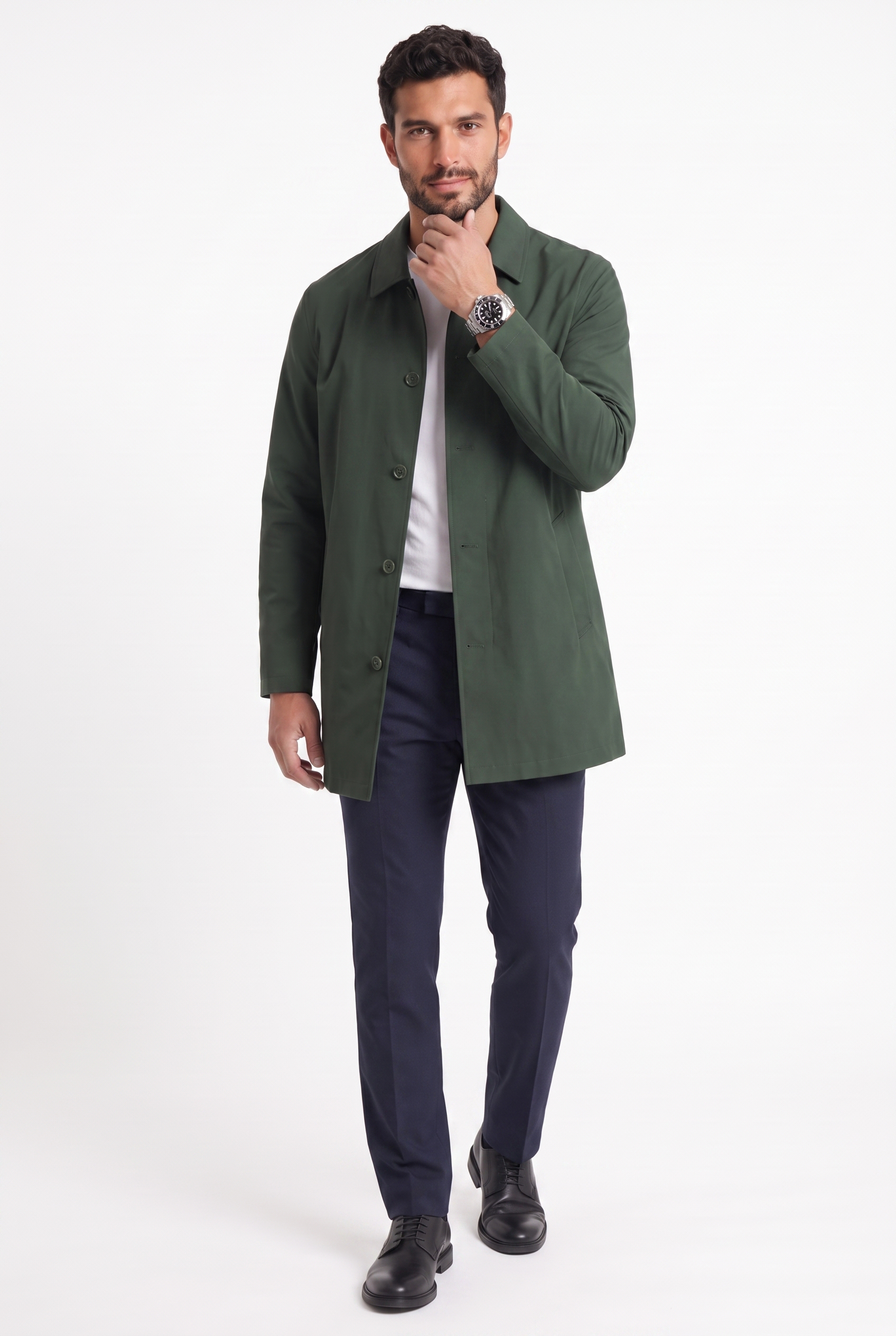 Men's Sherlock Short Trench Coat | Blackstone London