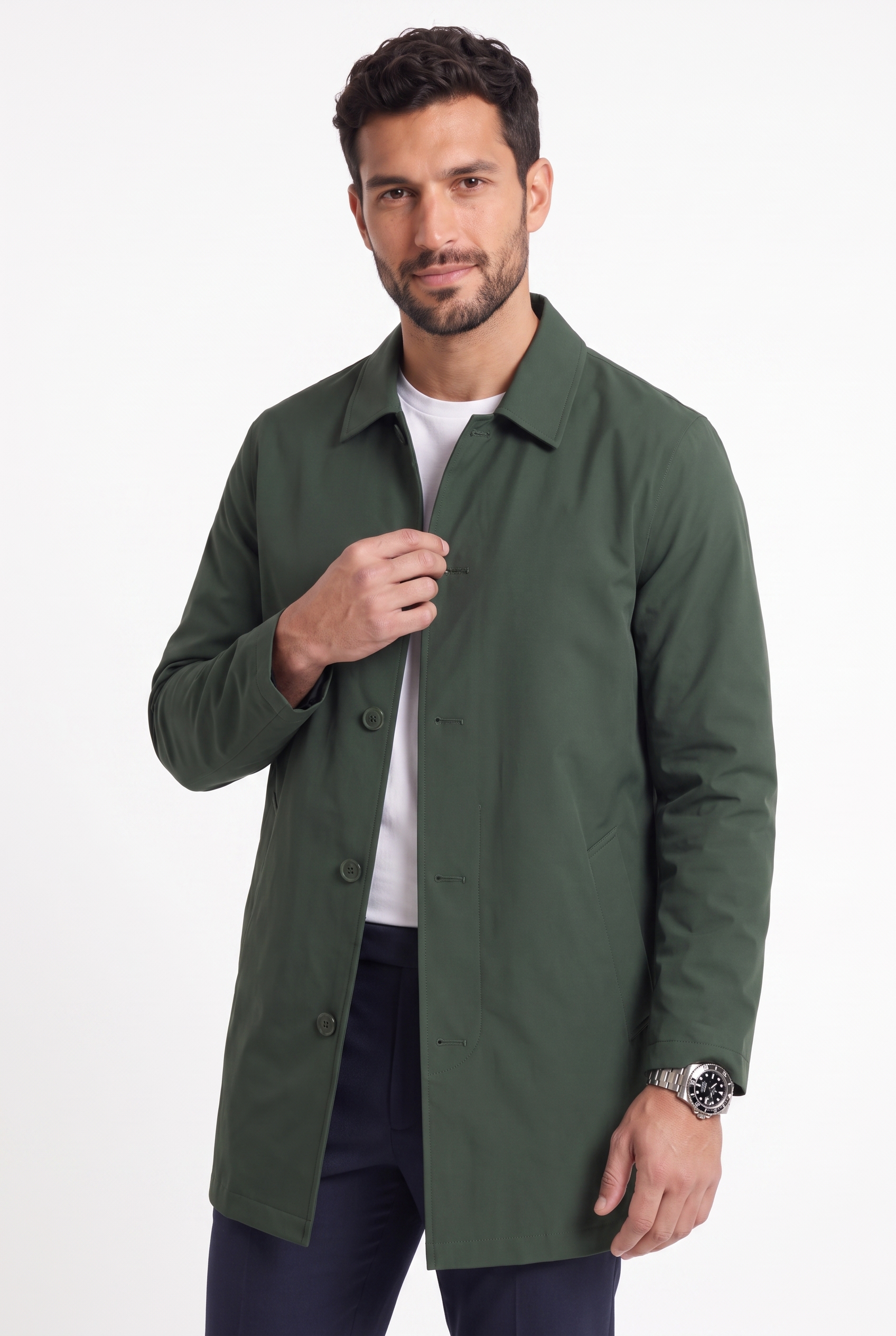 Men's Sherlock Short Trench Coat | Blackstone London