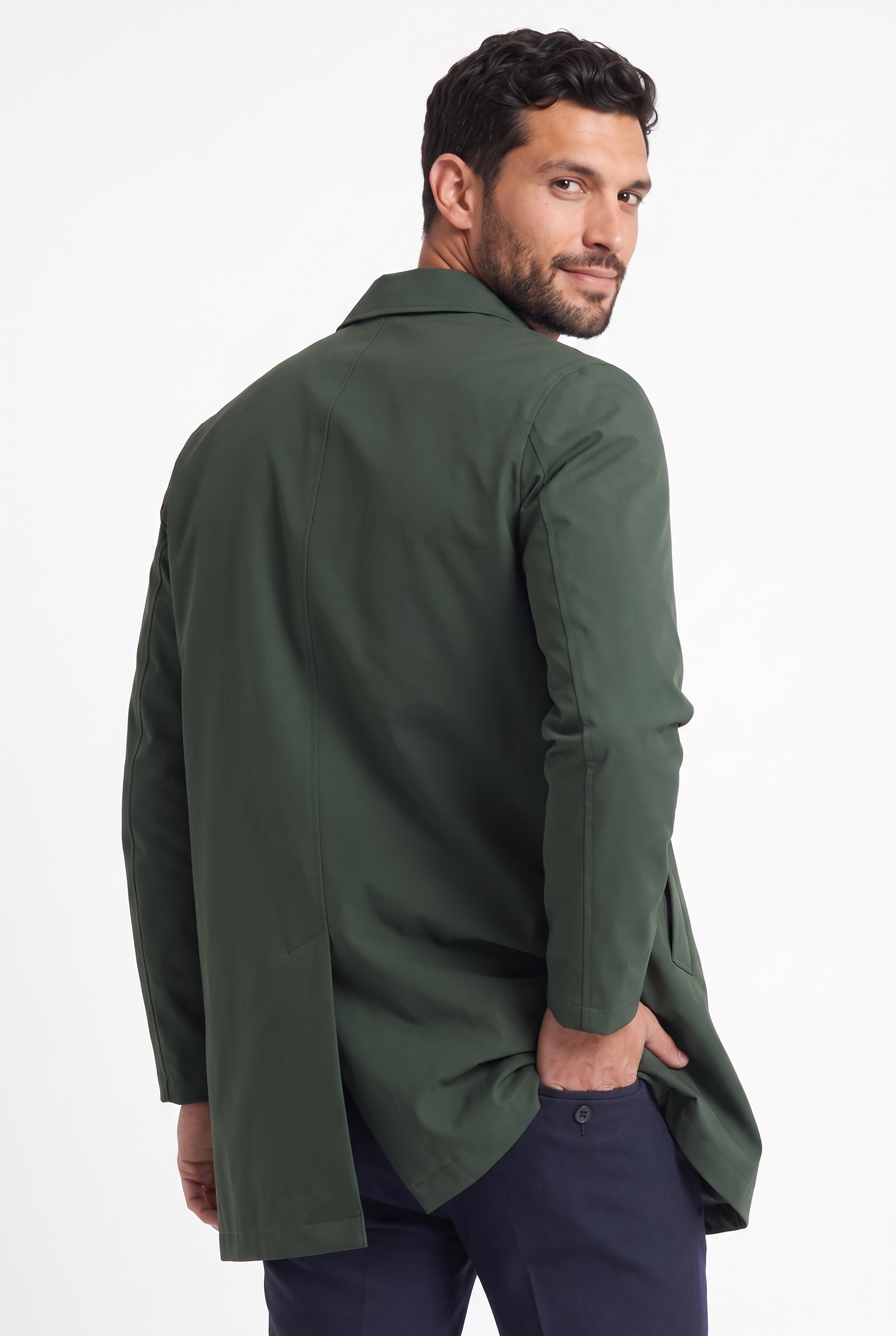 Men's Sherlock Short Trench Coat | Blackstone London