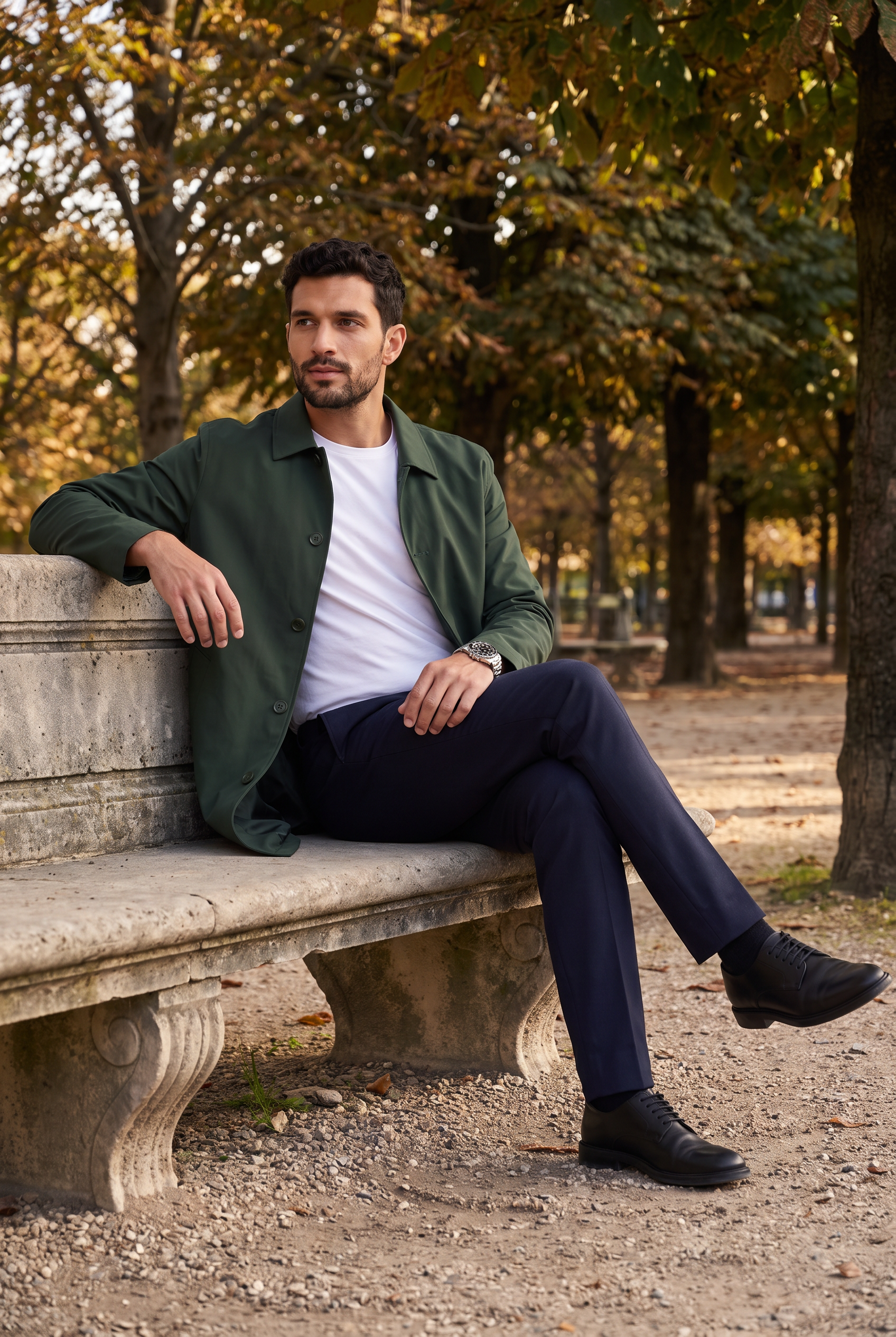 Men's Sherlock Short Trench Coat | Blackstone London