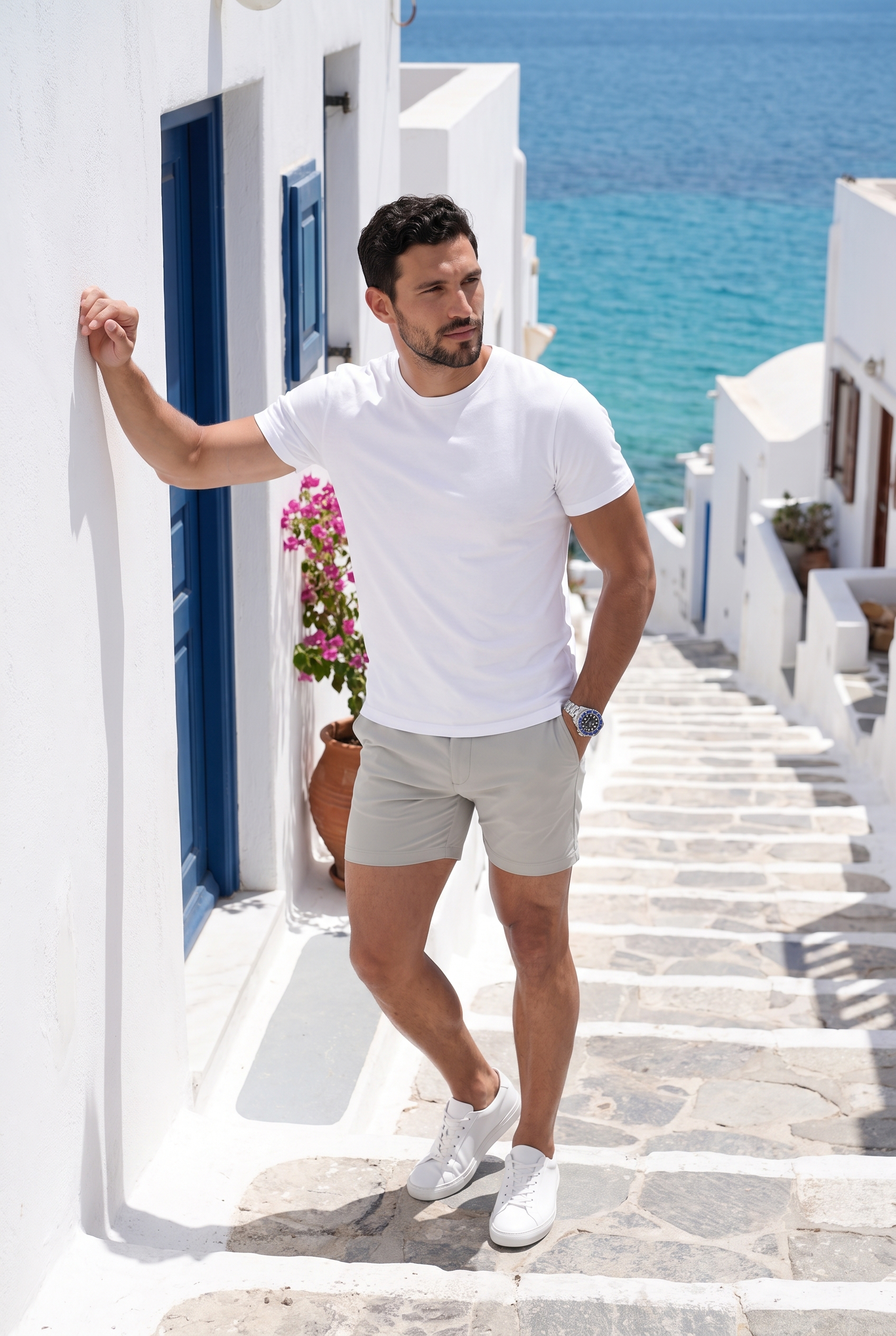 Men's Muscle Fit Chino Shorts | Blackstone London