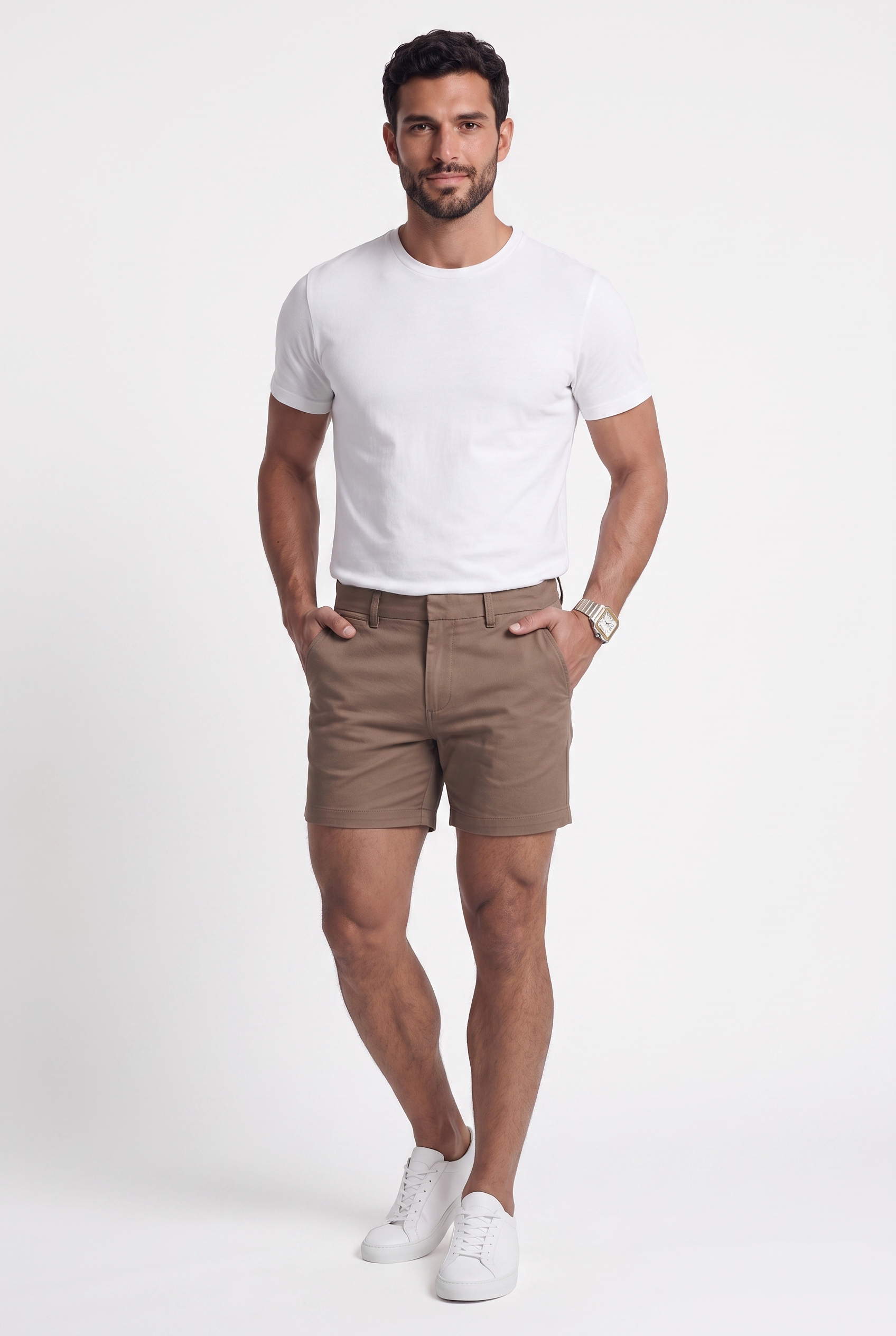 Men's Muscle Fit Chino Shorts | Blackstone London
