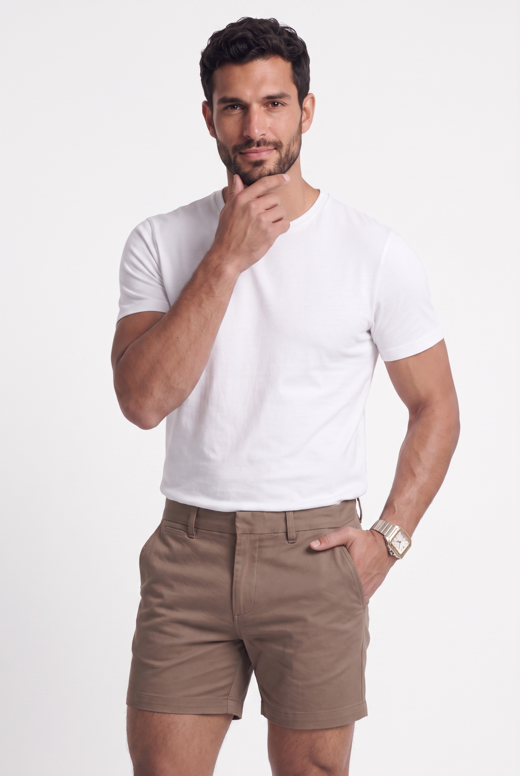 Men's Muscle Fit Chino Shorts | Blackstone London