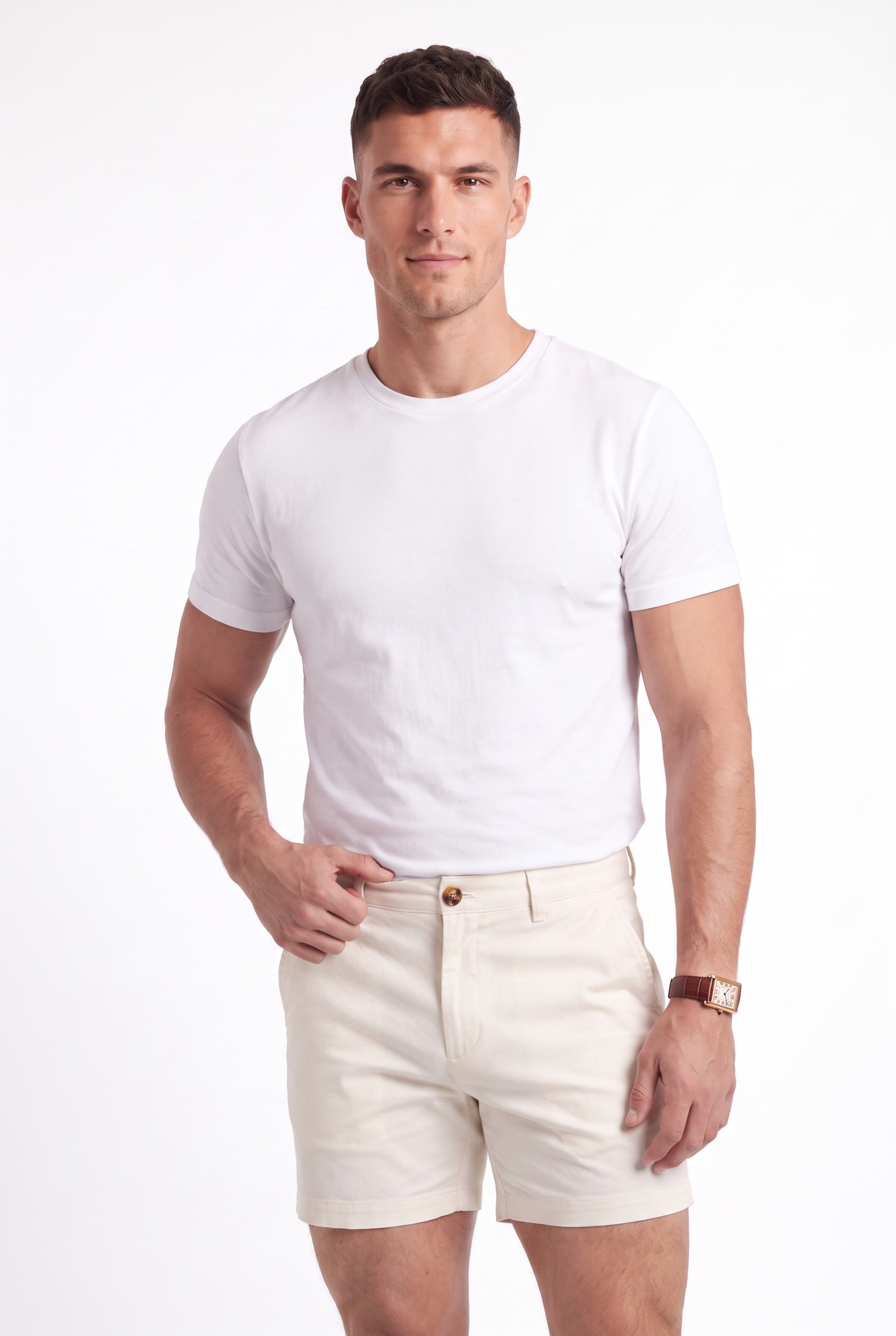 Men's Muscle Fit Chino Shorts | Blackstone London