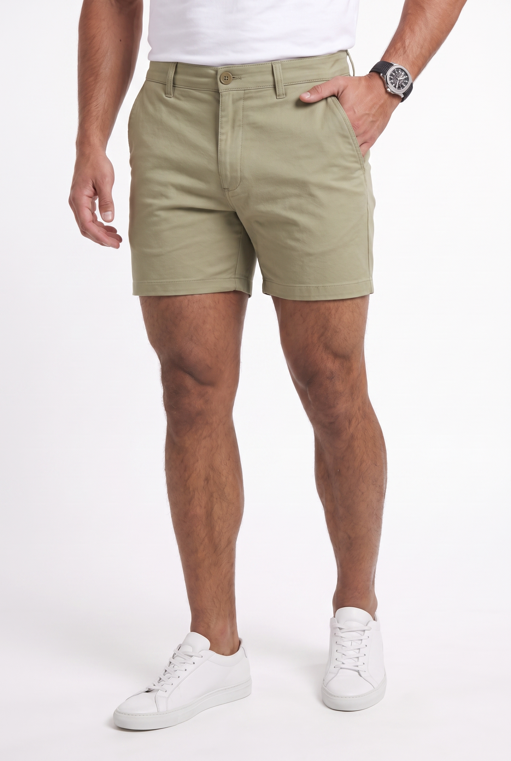 Men's Muscle Fit Chino Shorts | Blackstone London
