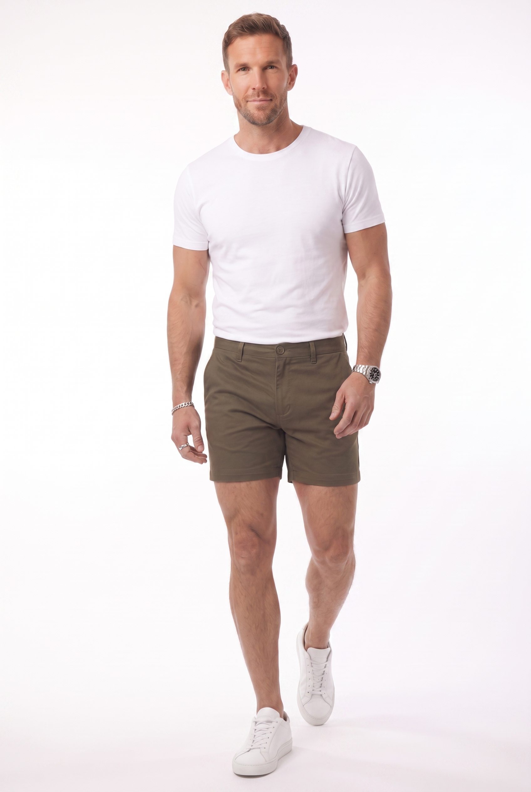 Men's Muscle Fit Chino Shorts | Blackstone London