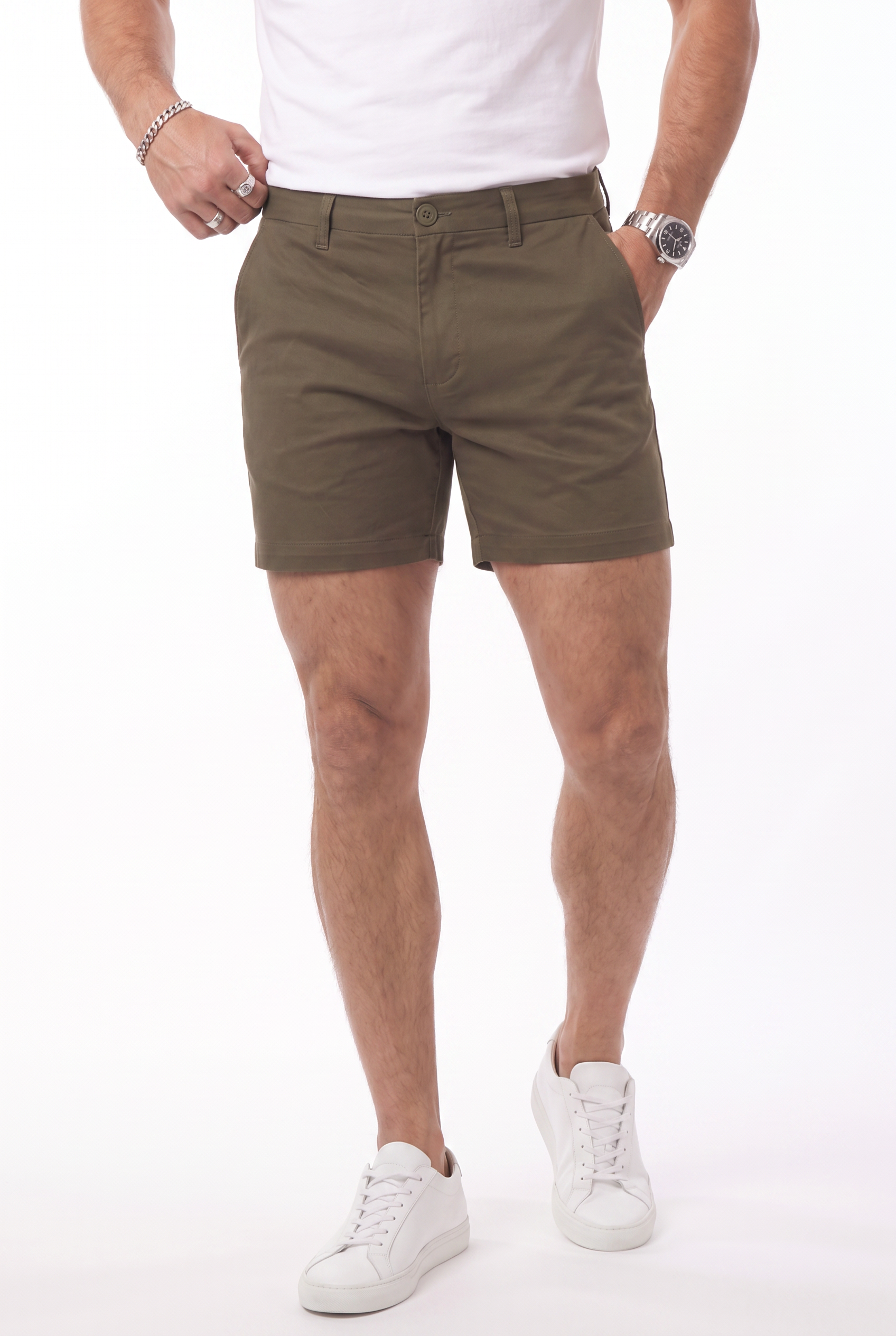Men's Muscle Fit Chino Shorts | Blackstone London