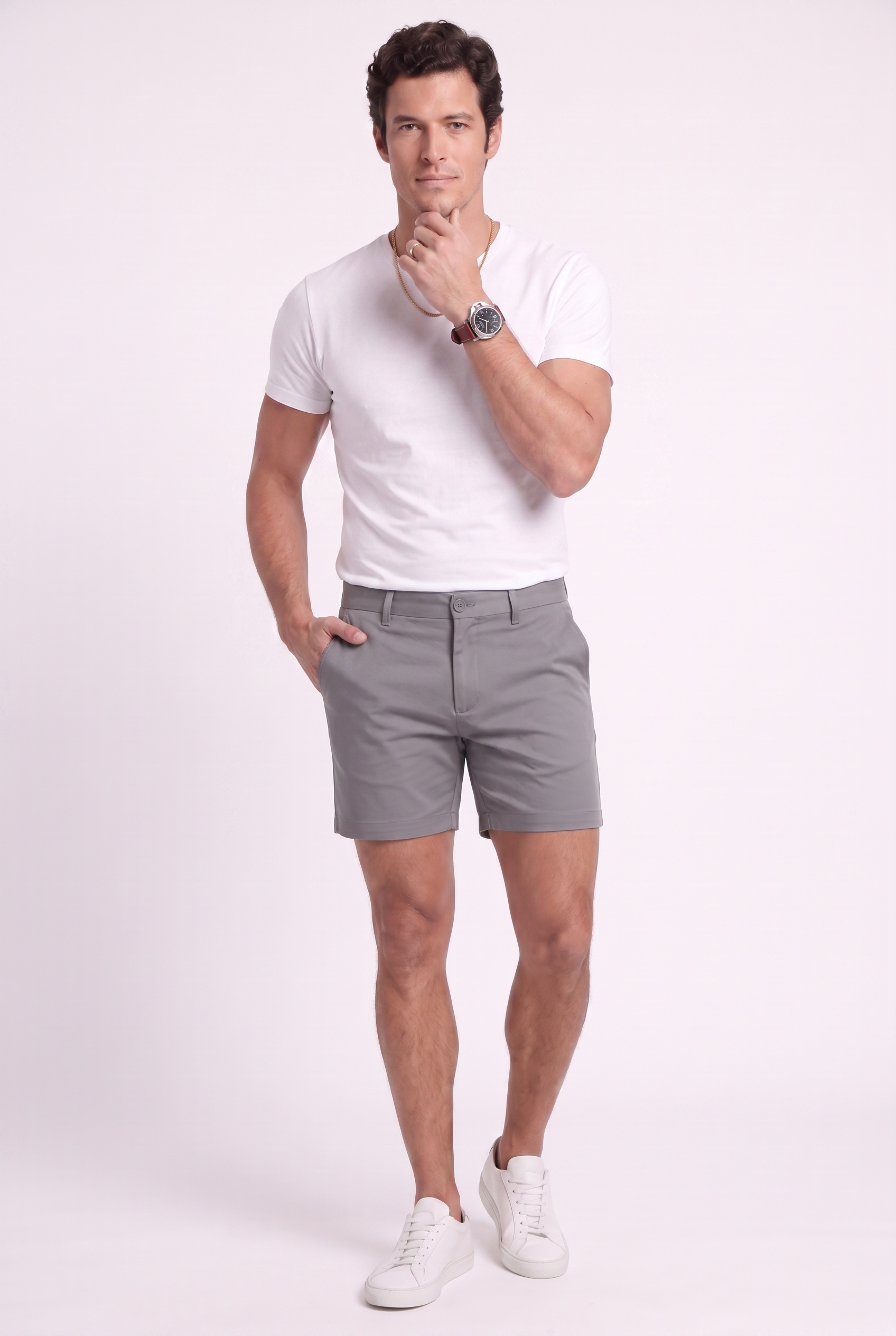 Men's Muscle Fit Chino Shorts | Blackstone London