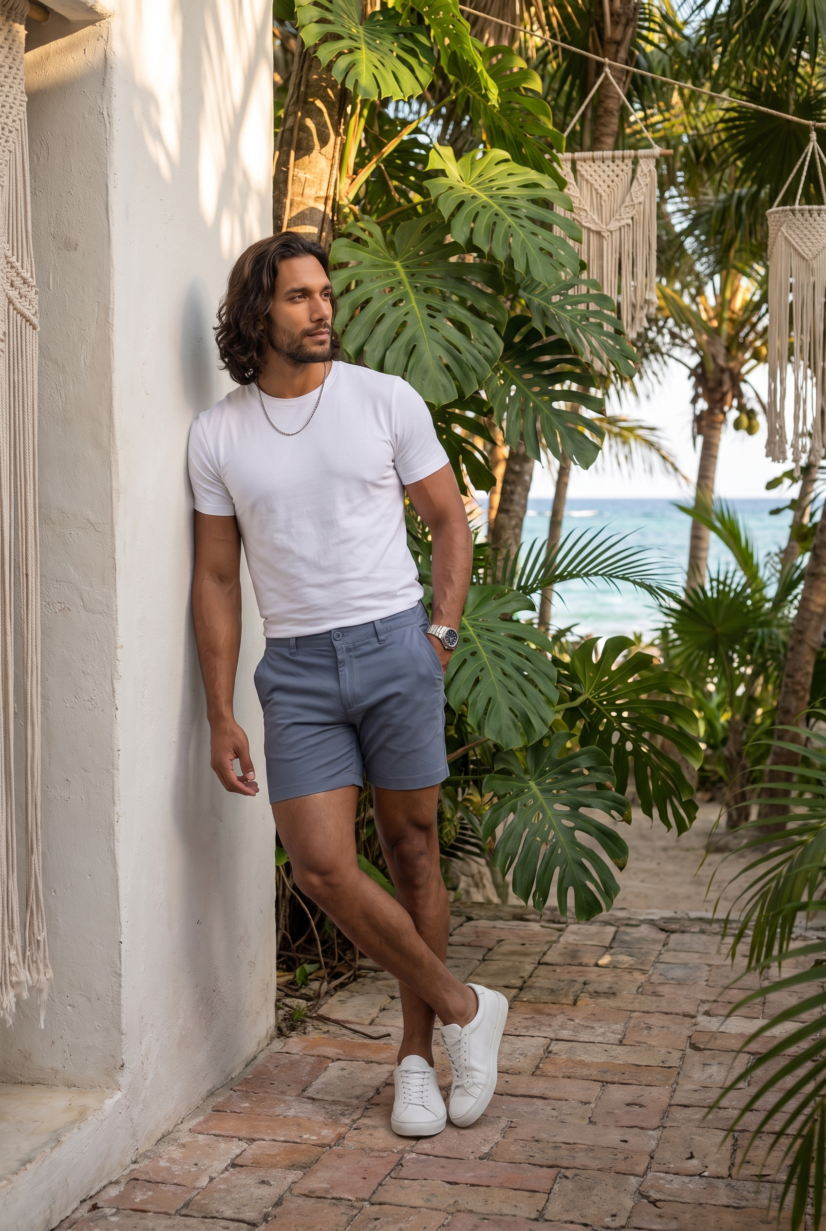 Men's Muscle Fit Chino Shorts | Blackstone London